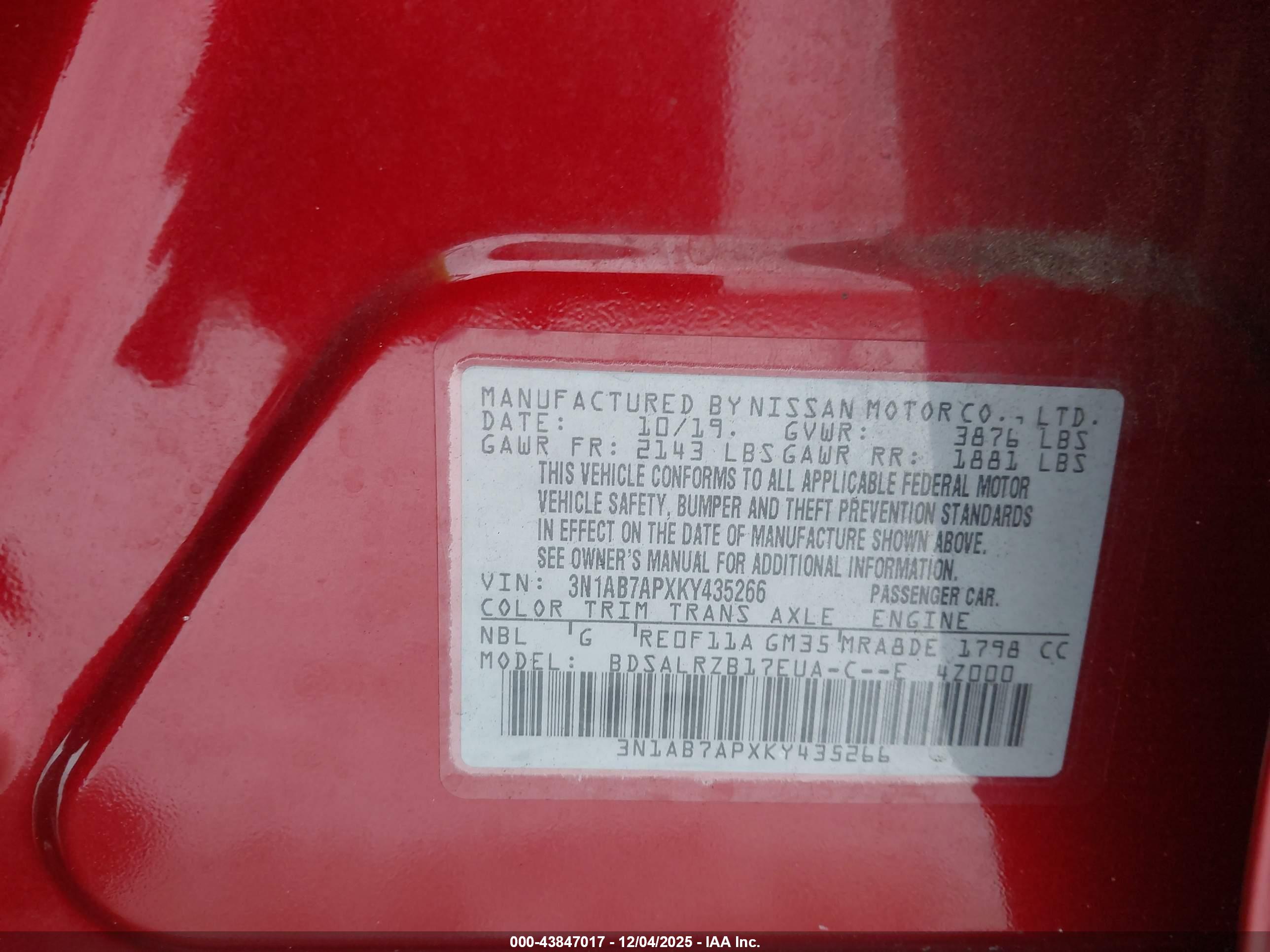 NISSAN SENTRA image 9