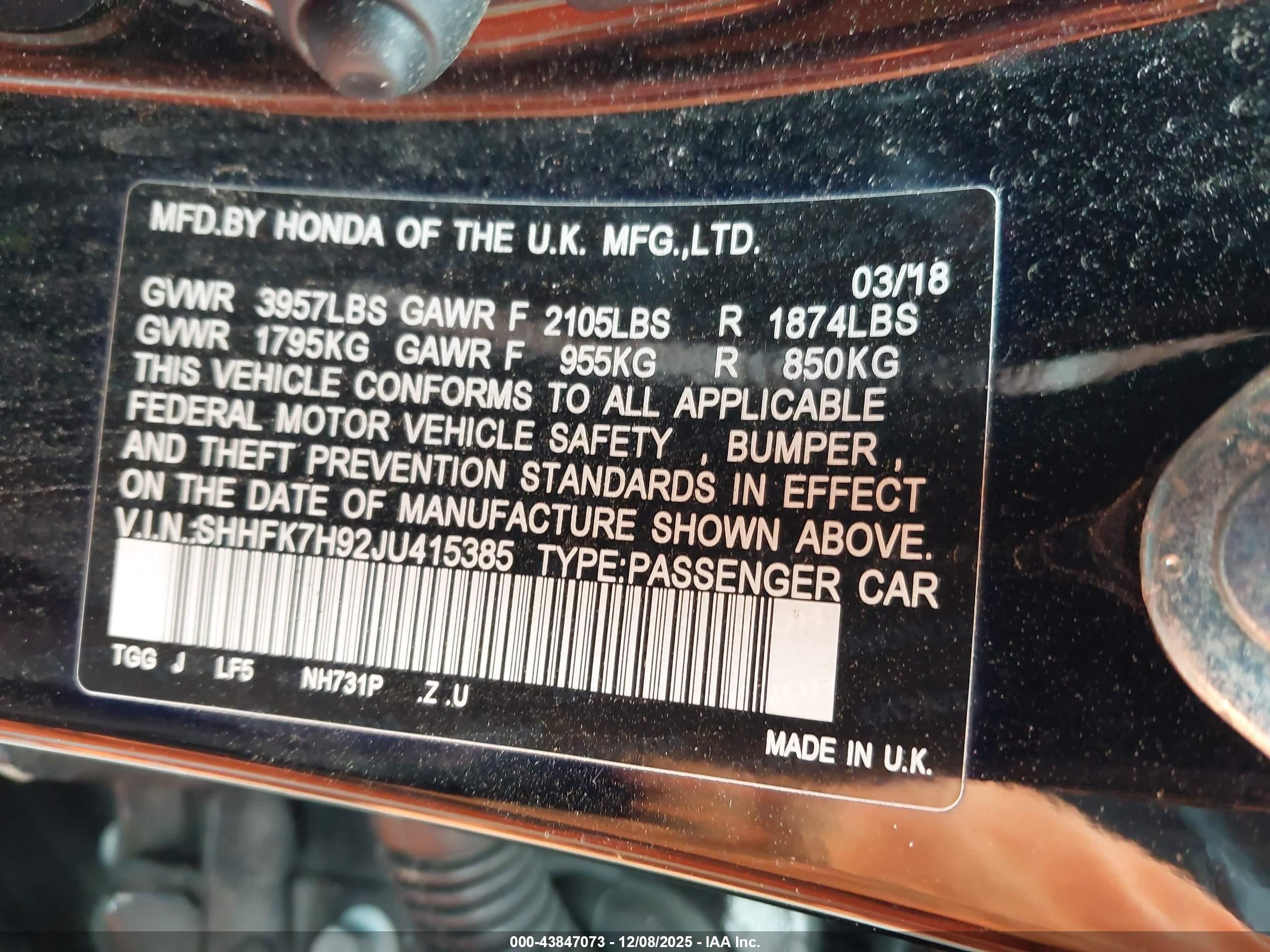 HONDA CIVIC image 9