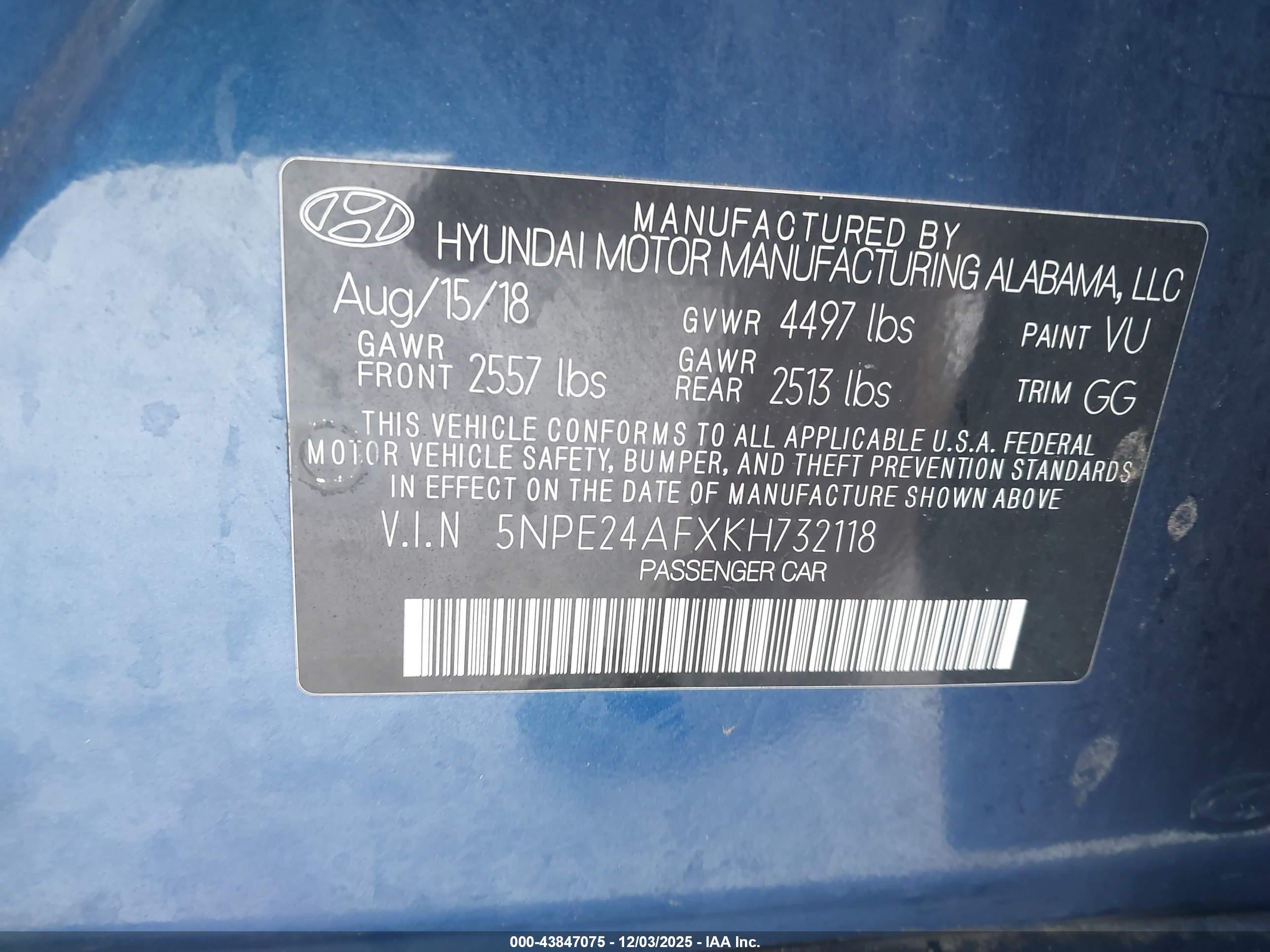 HYUNDAI SONATA image 9