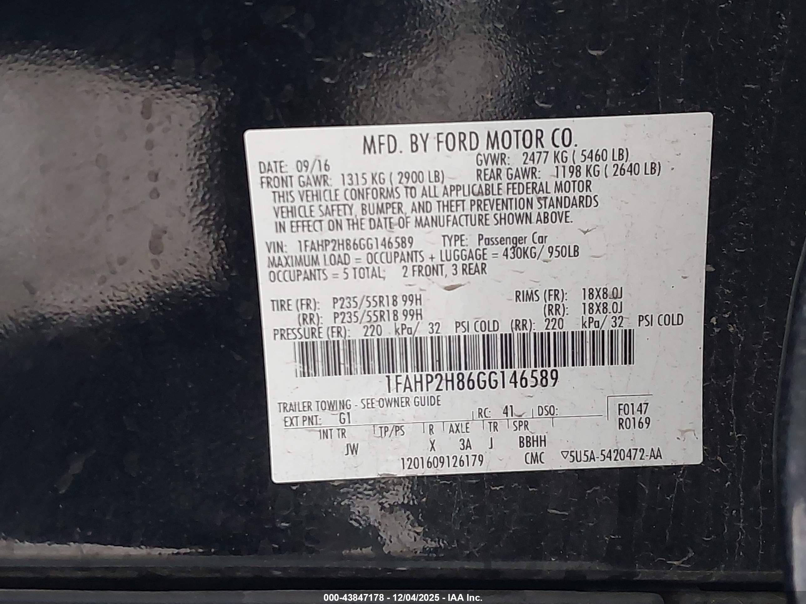 FORD TAURUS image 9