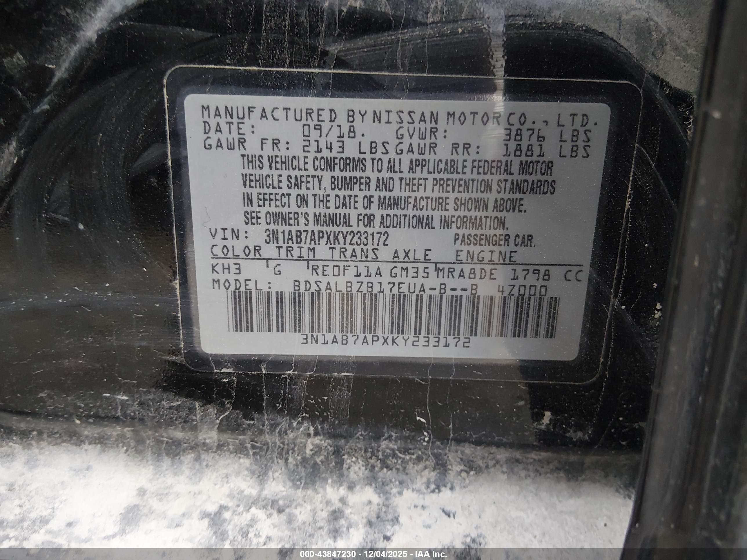 NISSAN SENTRA image 9