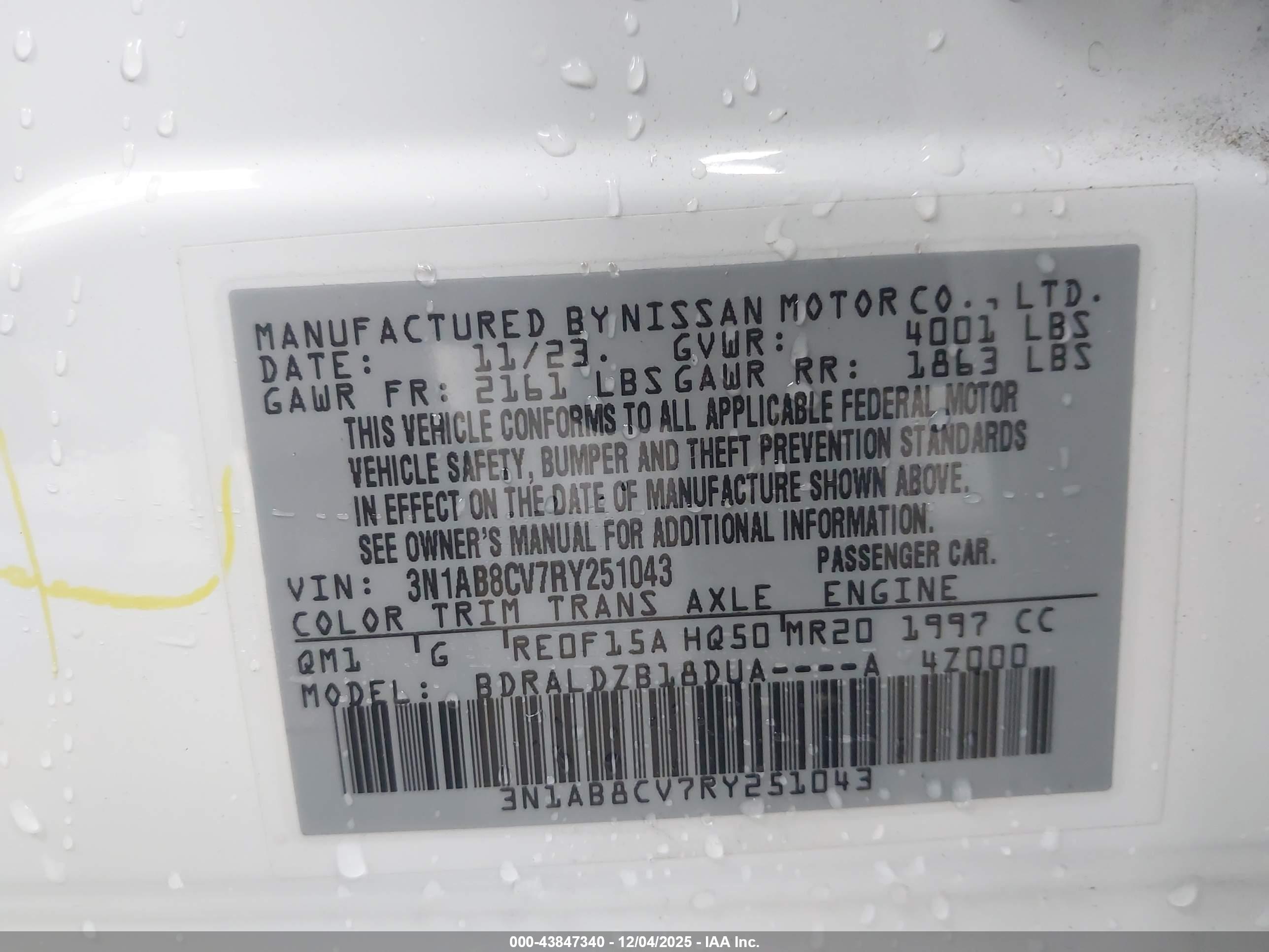 NISSAN SENTRA image 9