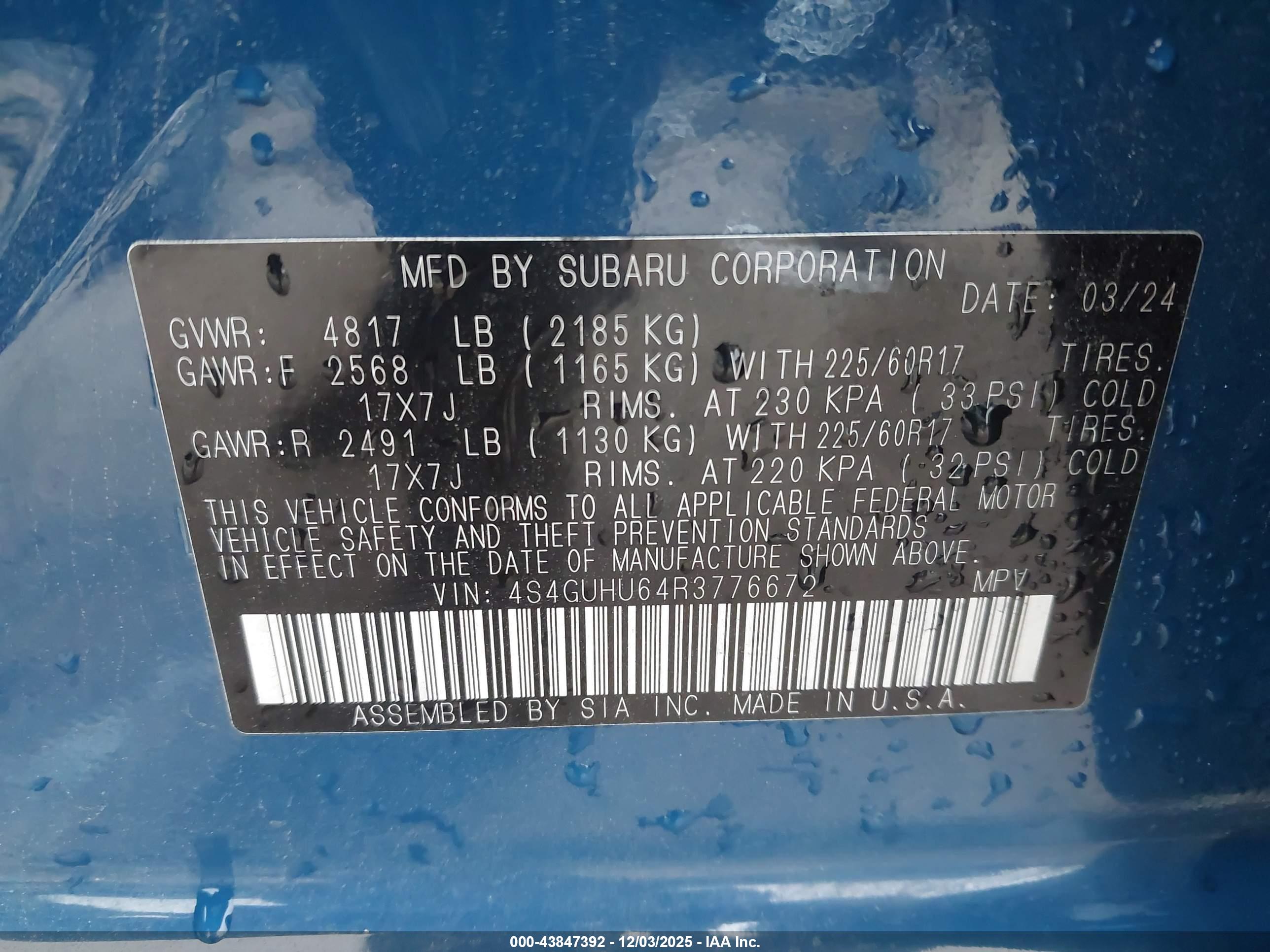 SUBARU CROSSTREK image 9