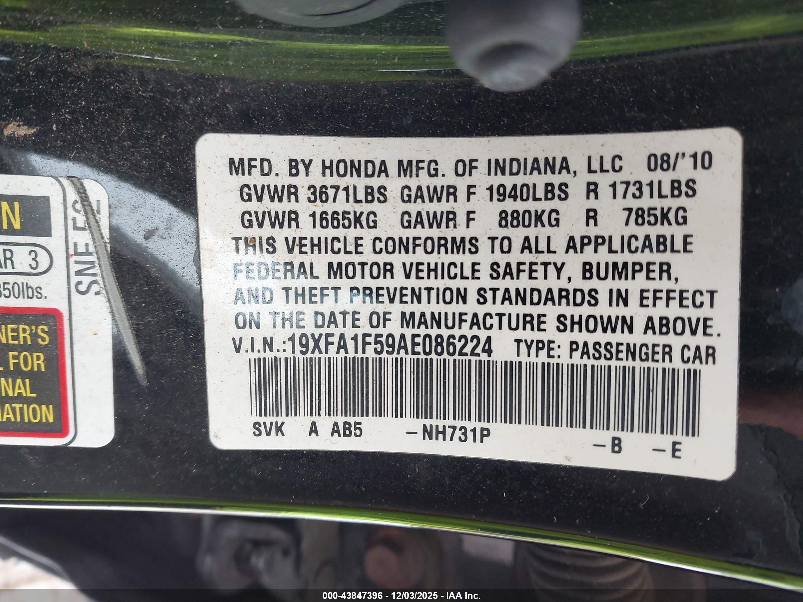 HONDA CIVIC image 9