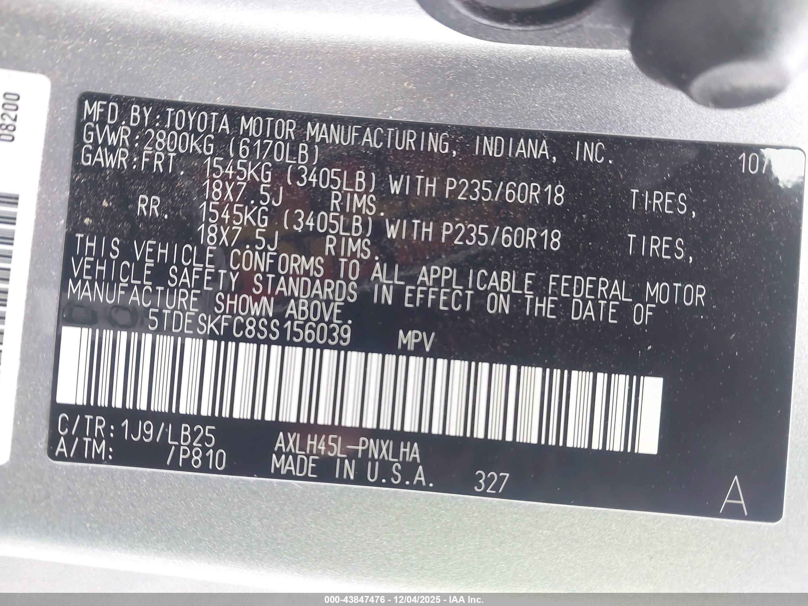 TOYOTA SIENNA image 9