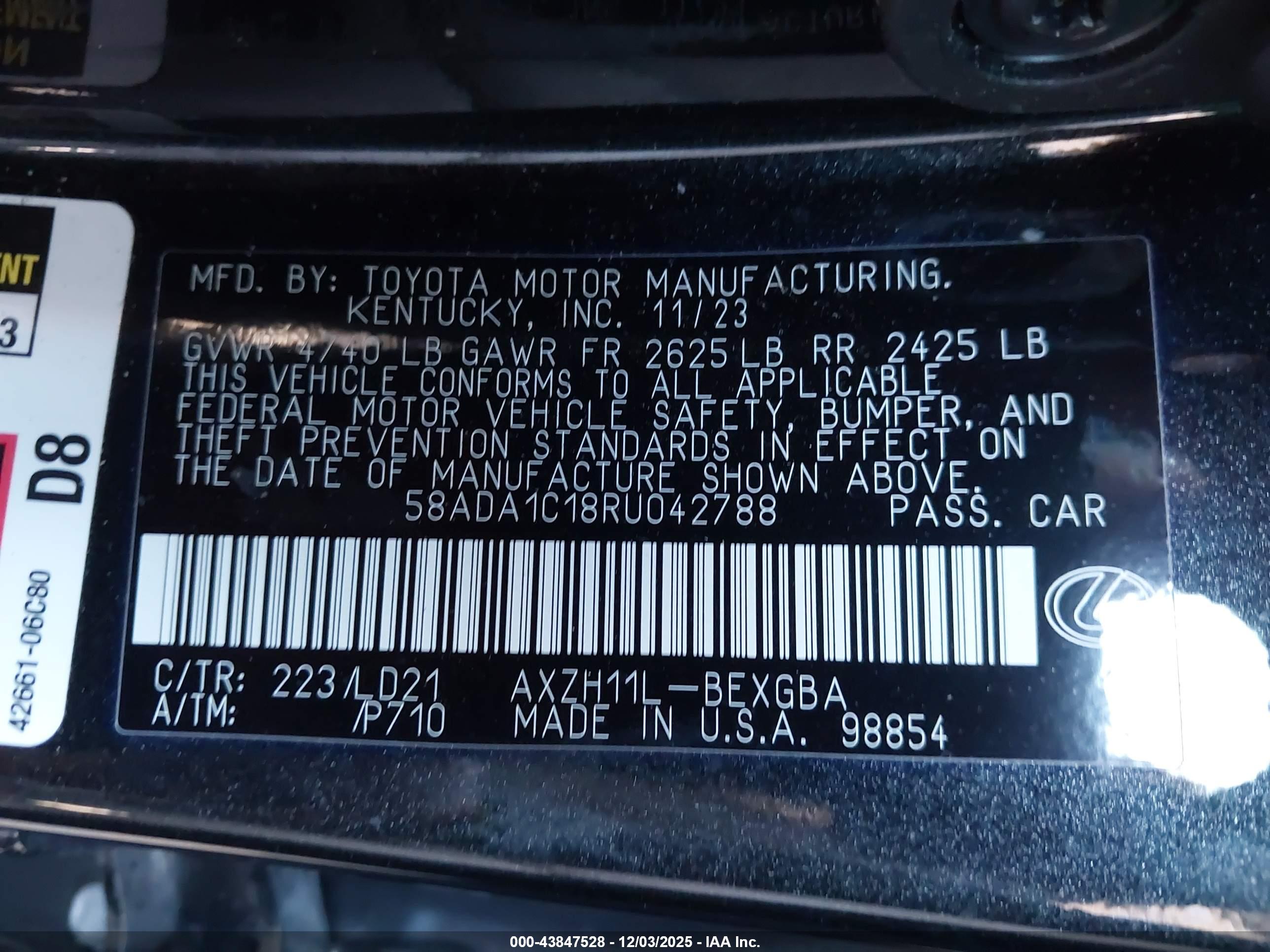LEXUS ES image 9