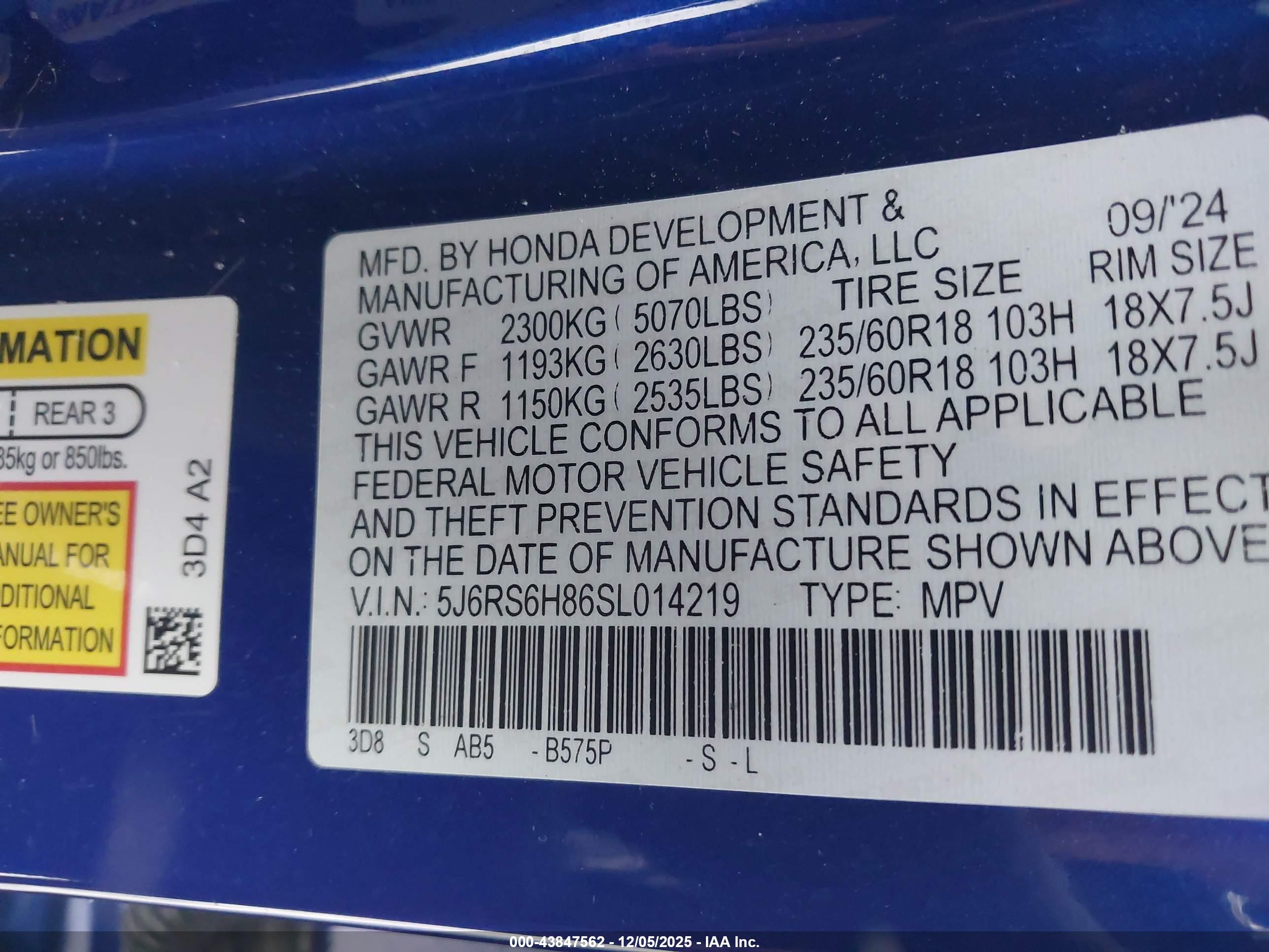 HONDA CR-V image 9