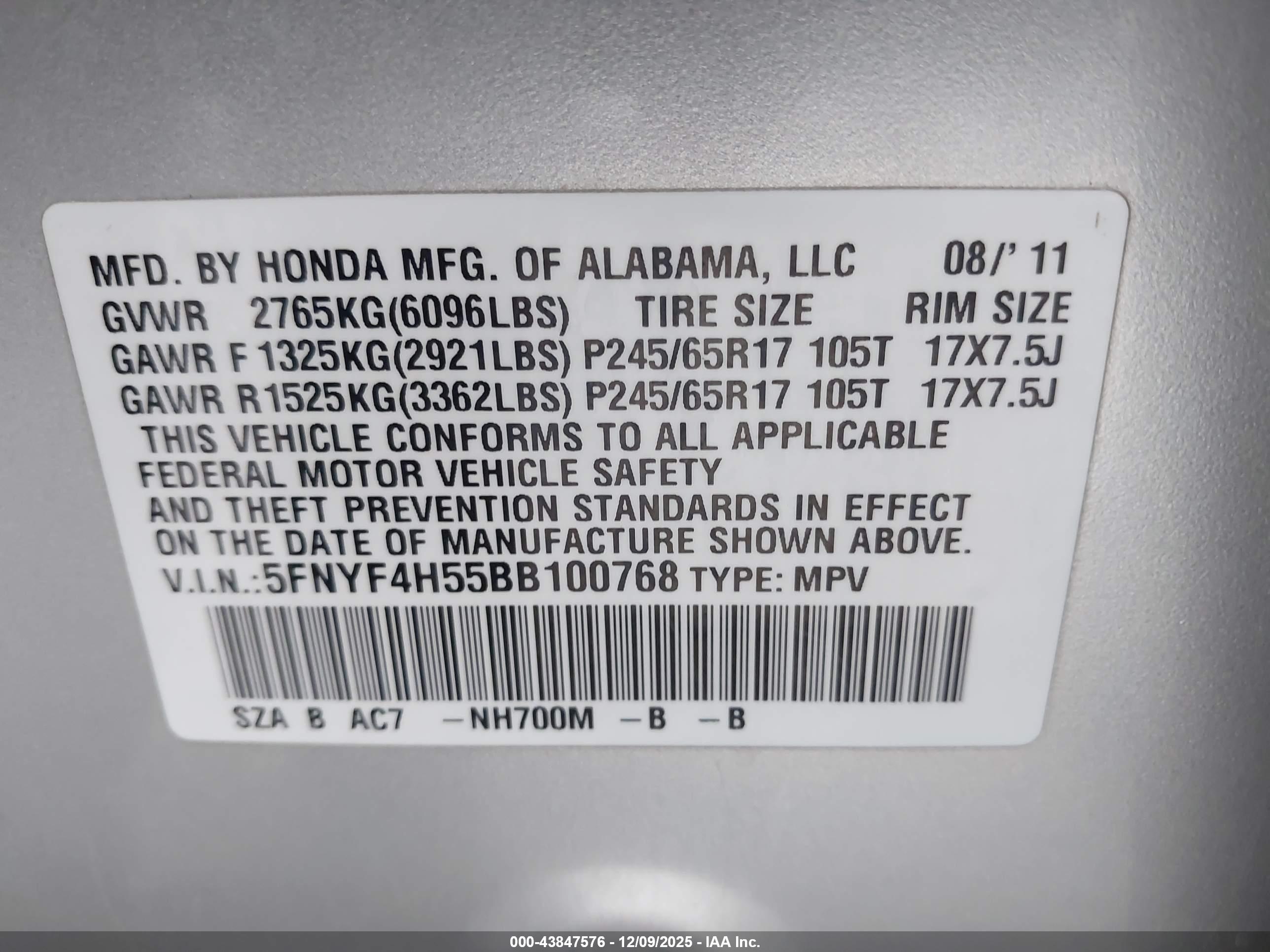 HONDA PILOT image 9