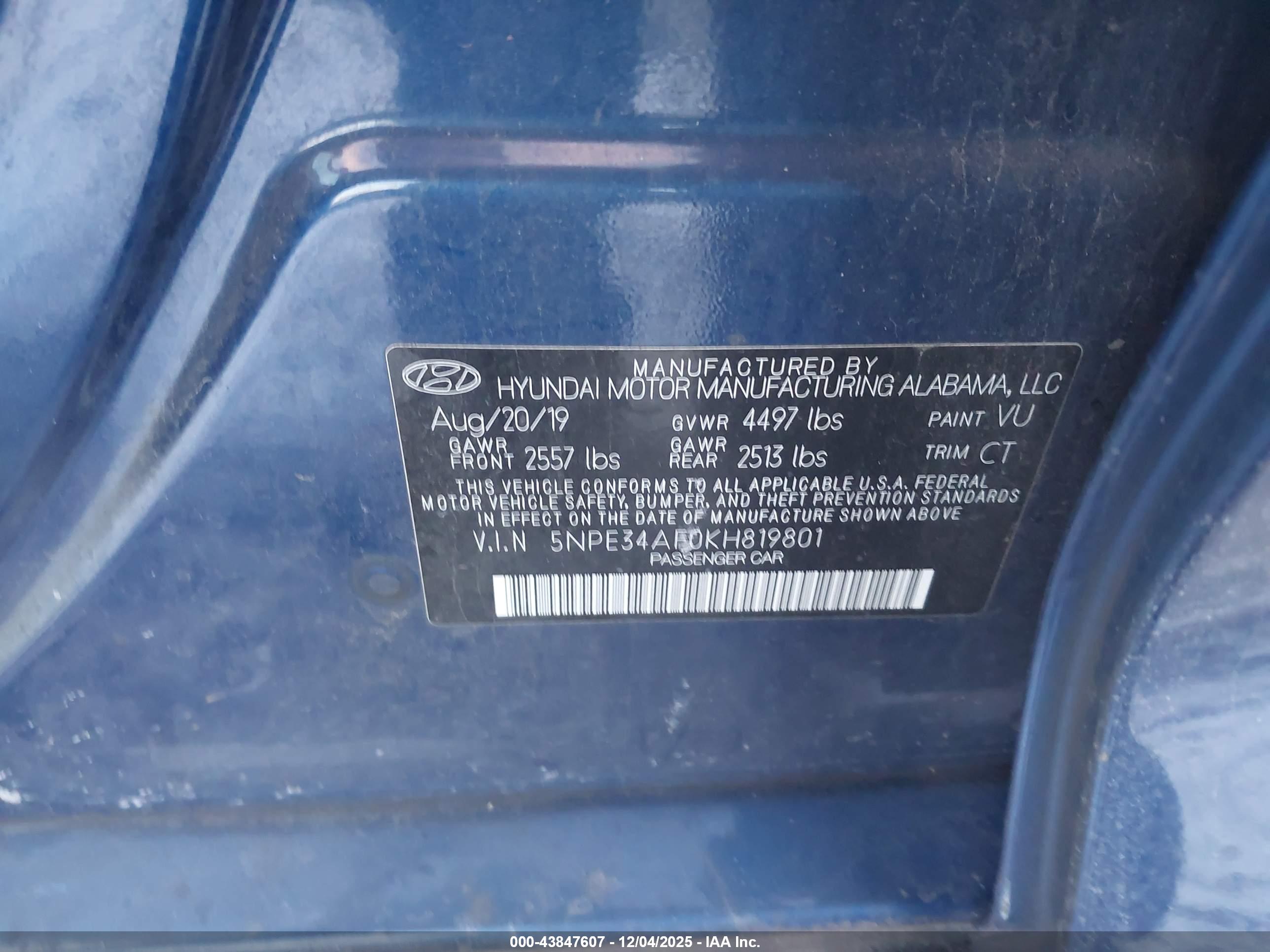 HYUNDAI SONATA image 9
