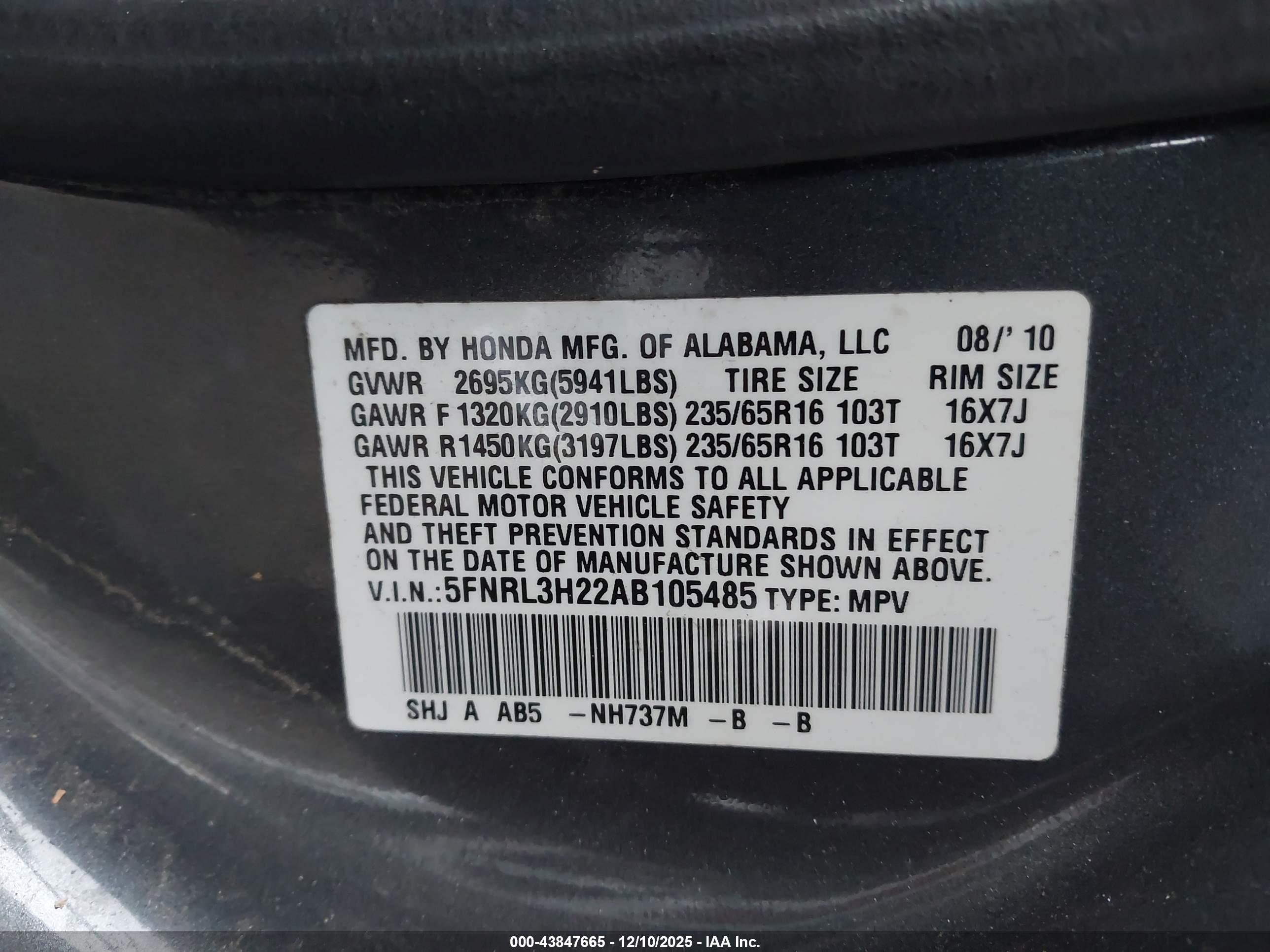 HONDA ODYSSEY image 9