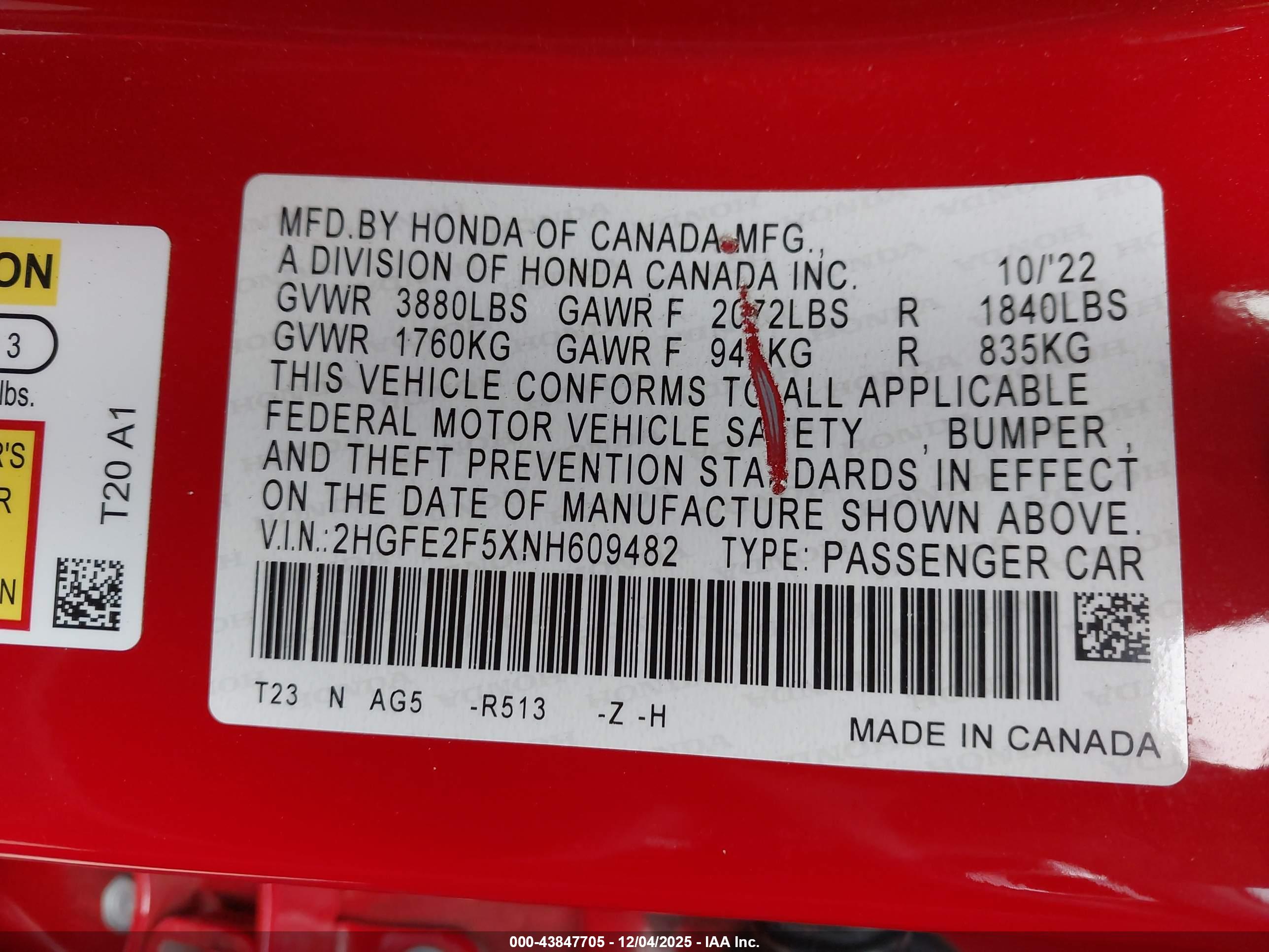HONDA CIVIC image 9