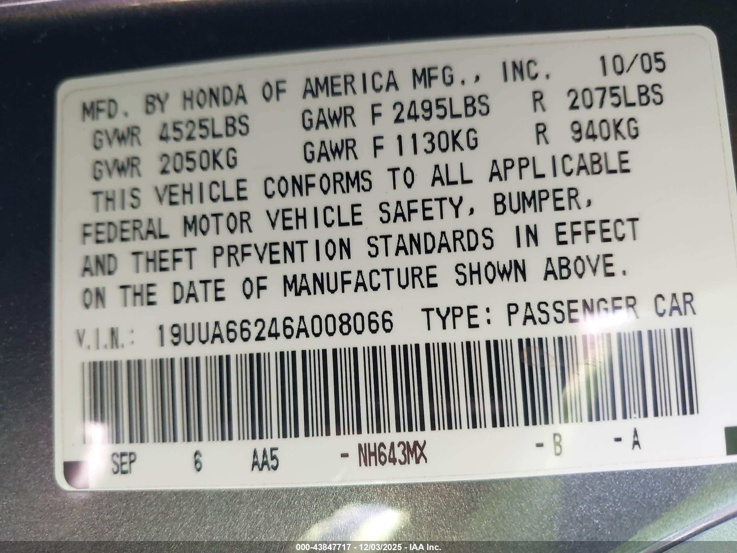 ACURA TL image 9
