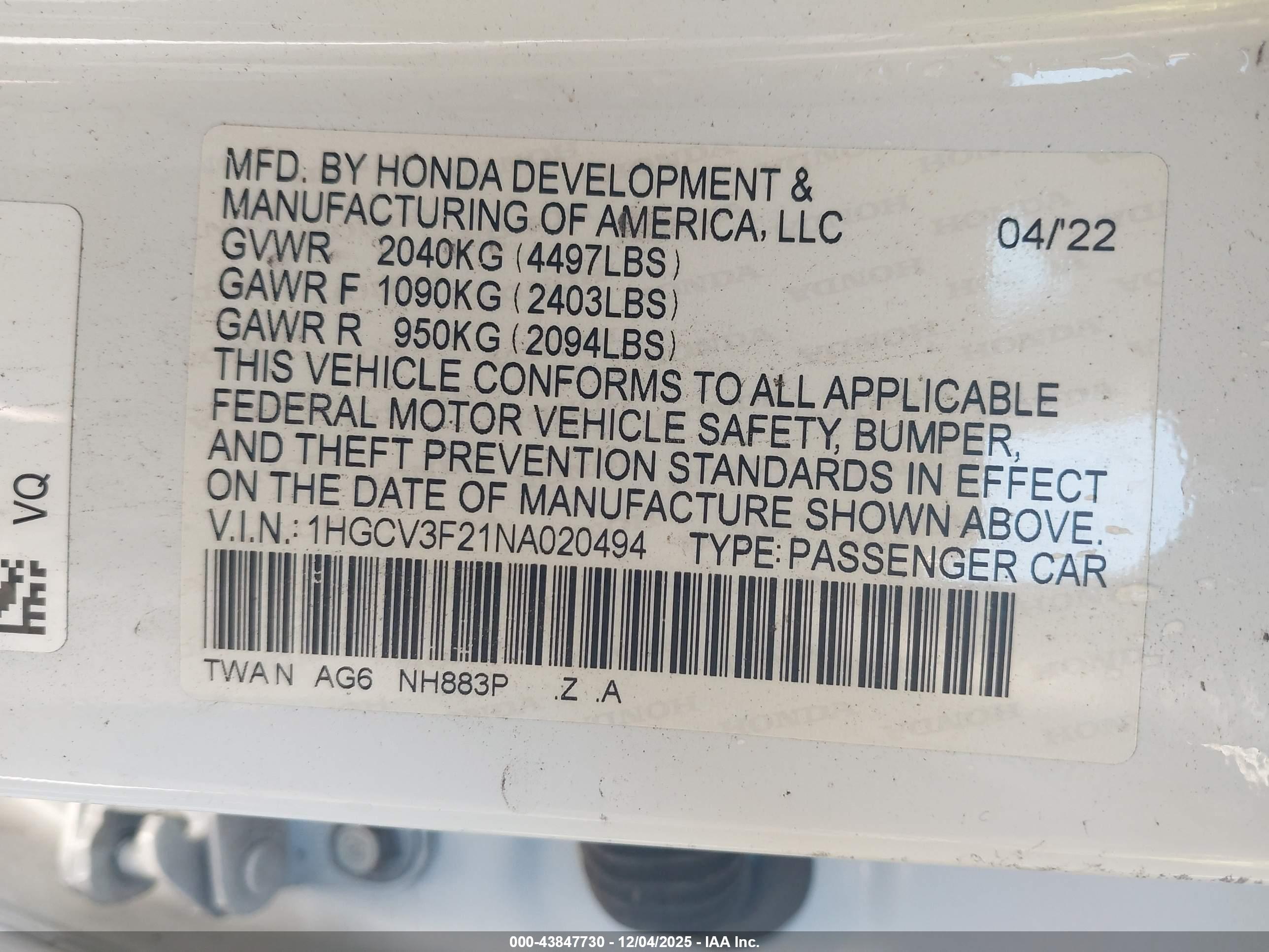 HONDA ACCORD image 9