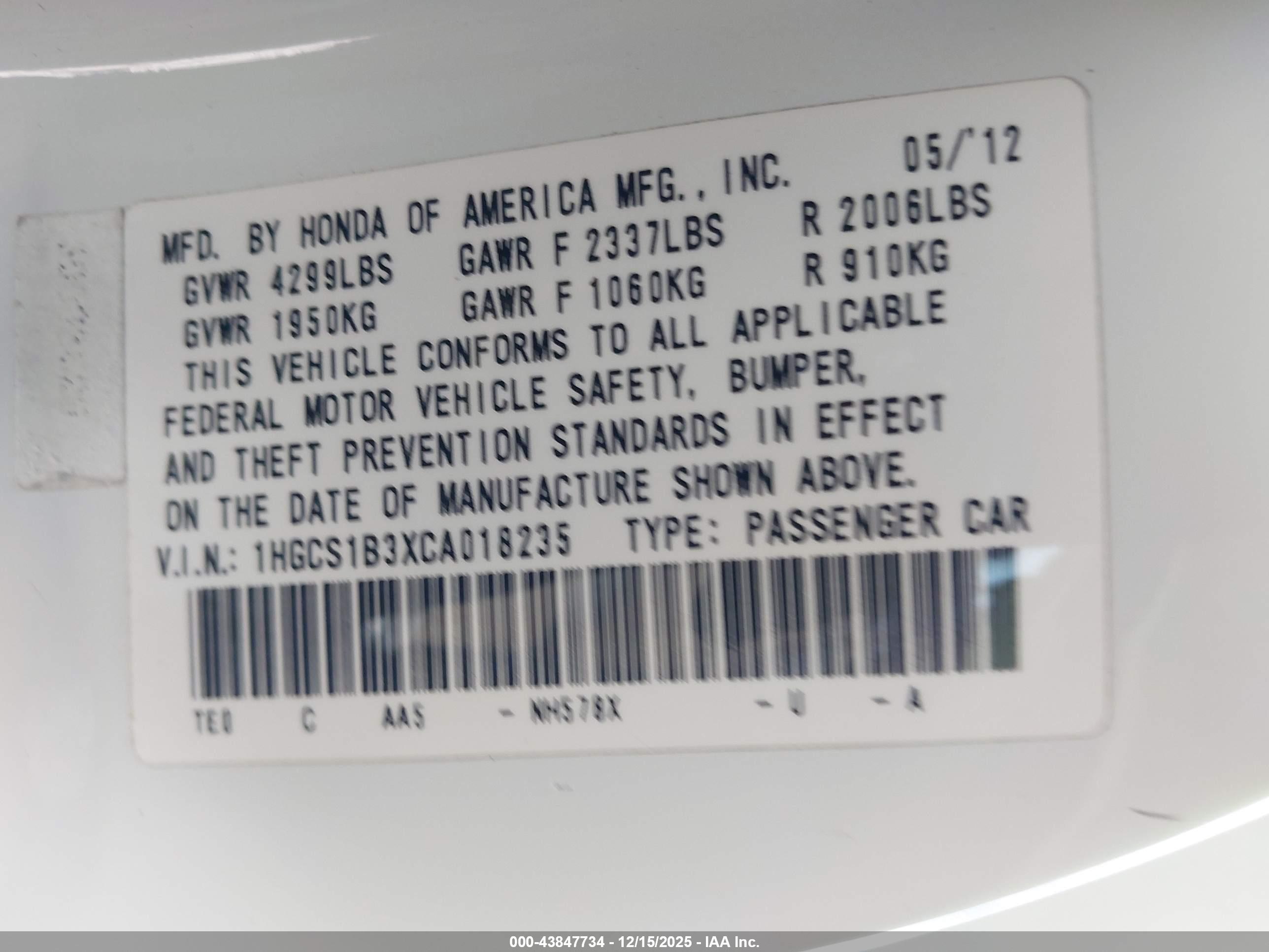HONDA ACCORD image 9