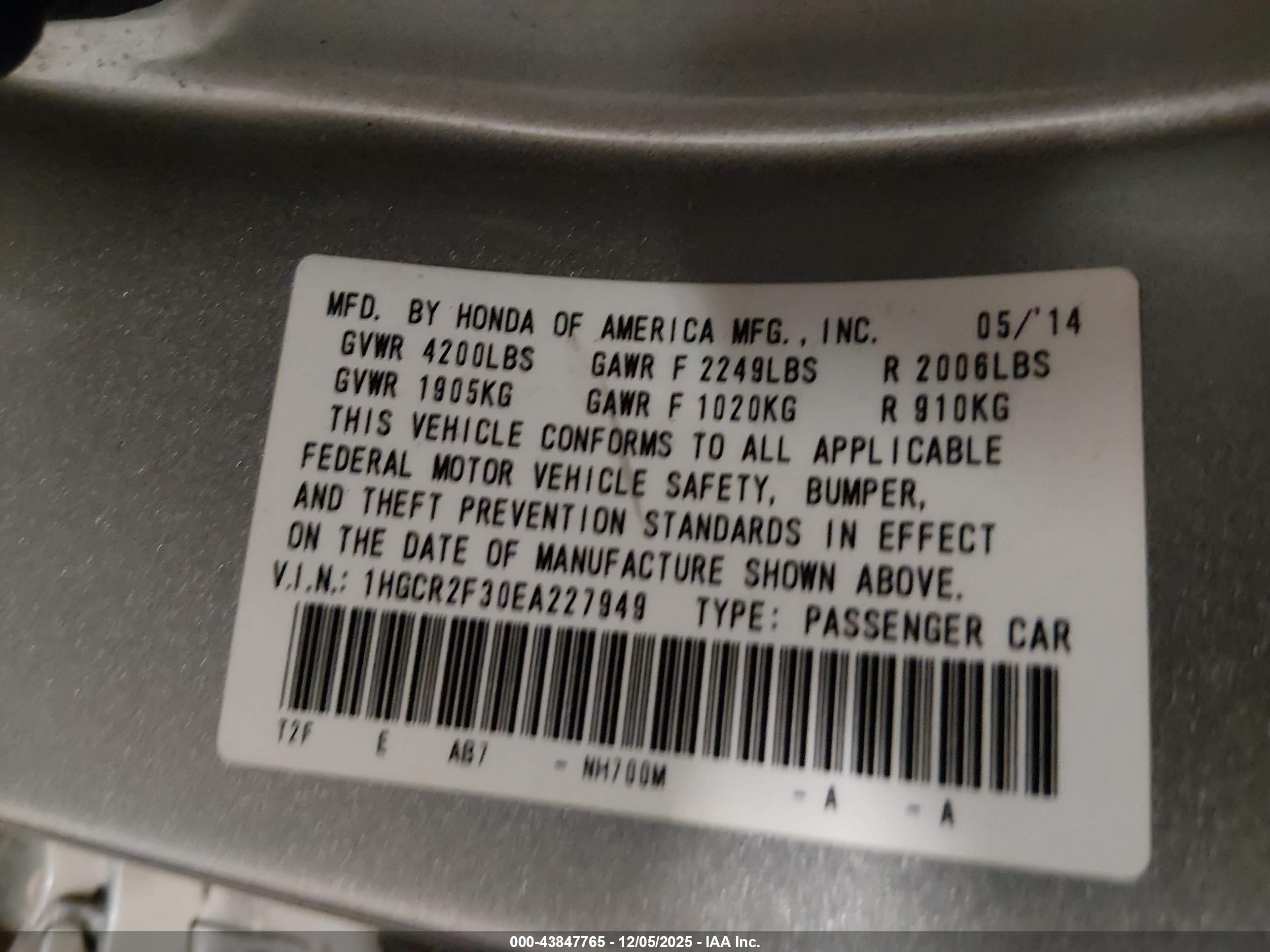 HONDA ACCORD image 9