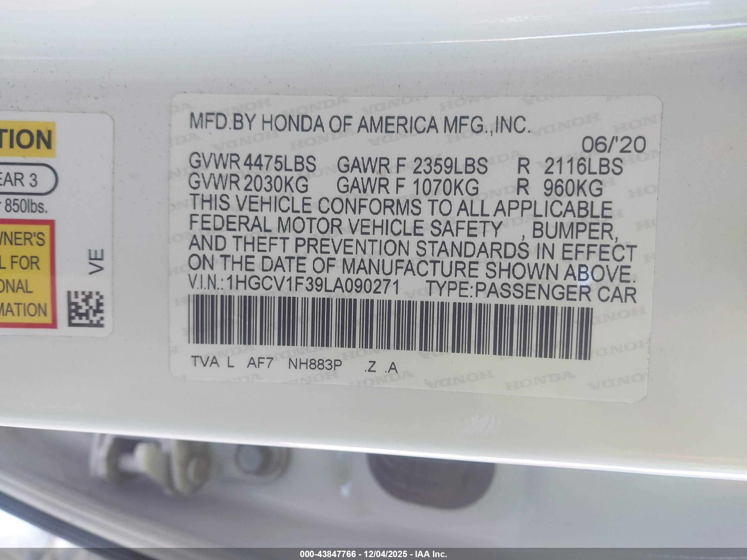 HONDA ACCORD image 9