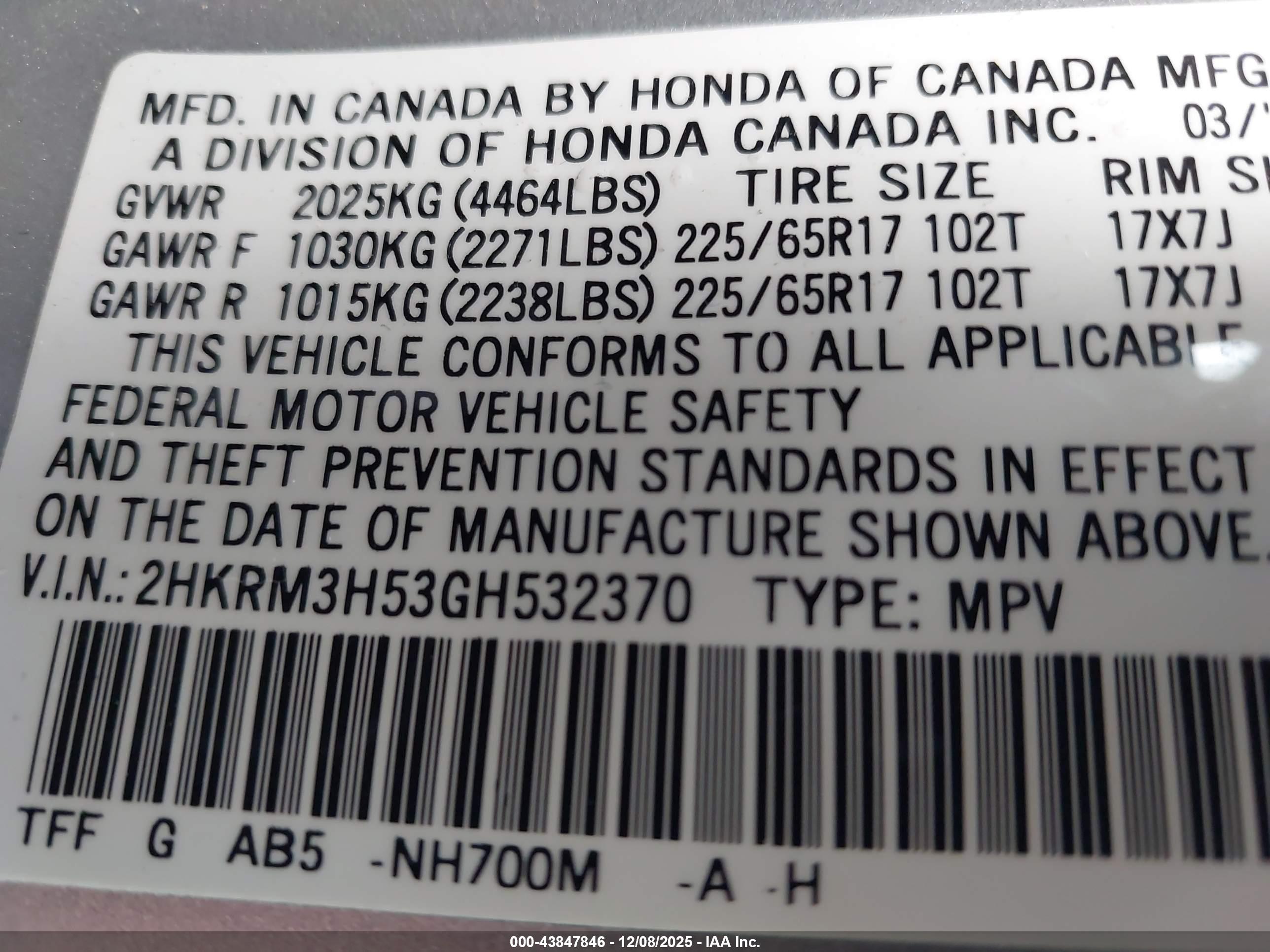 HONDA CR-V image 9