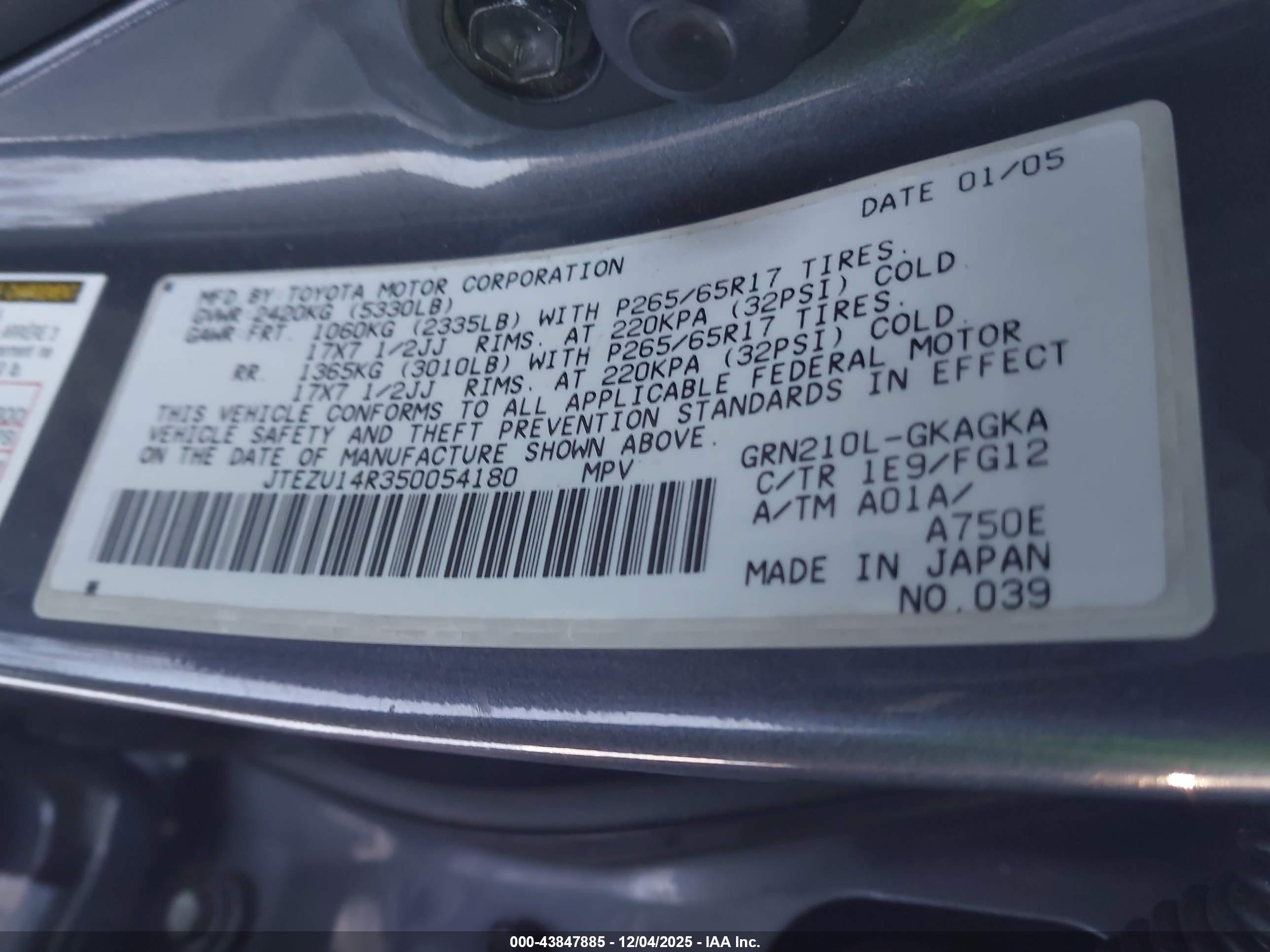TOYOTA 4RUNNER image 9