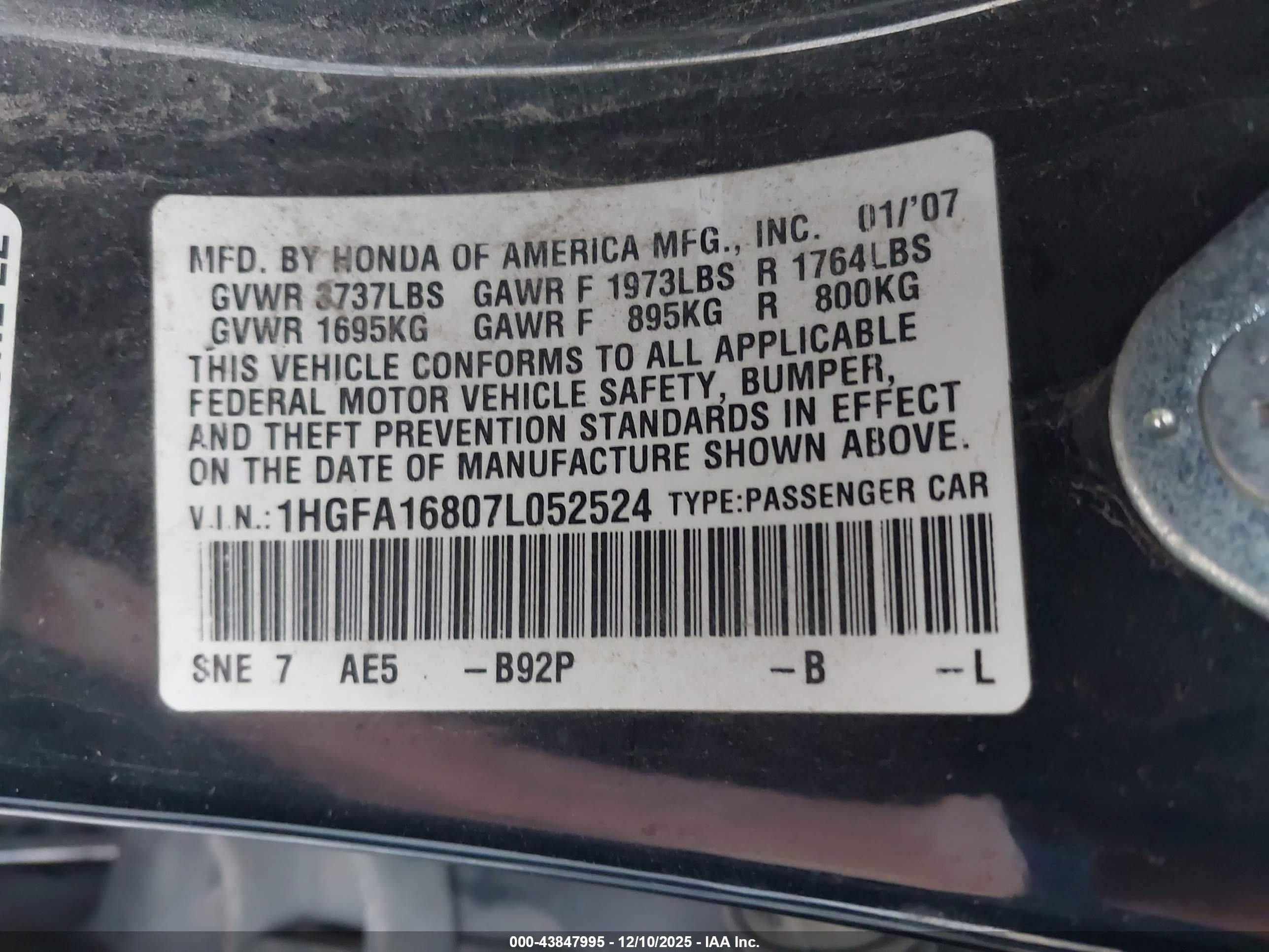 HONDA CIVIC image 9