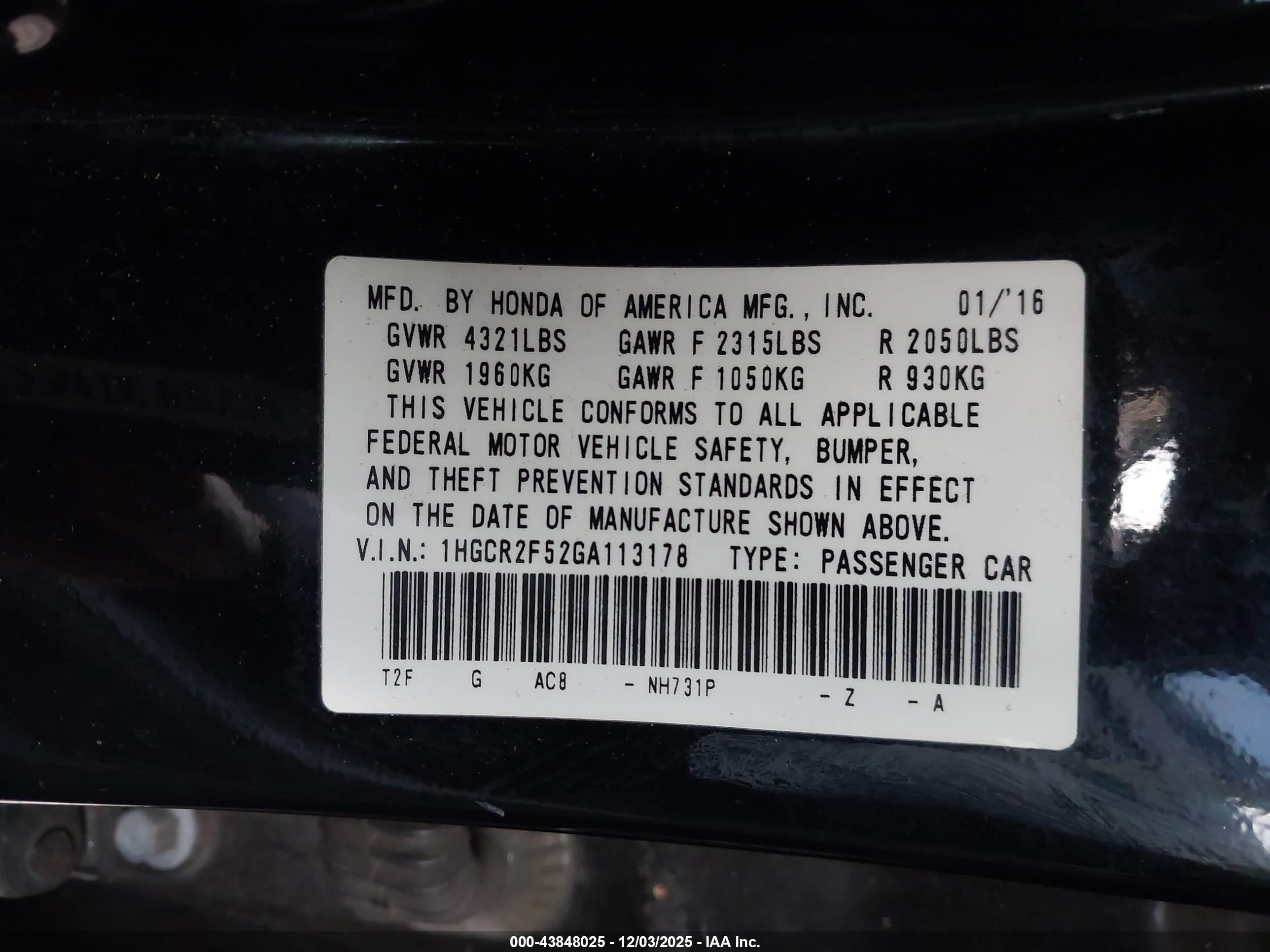 HONDA ACCORD image 9