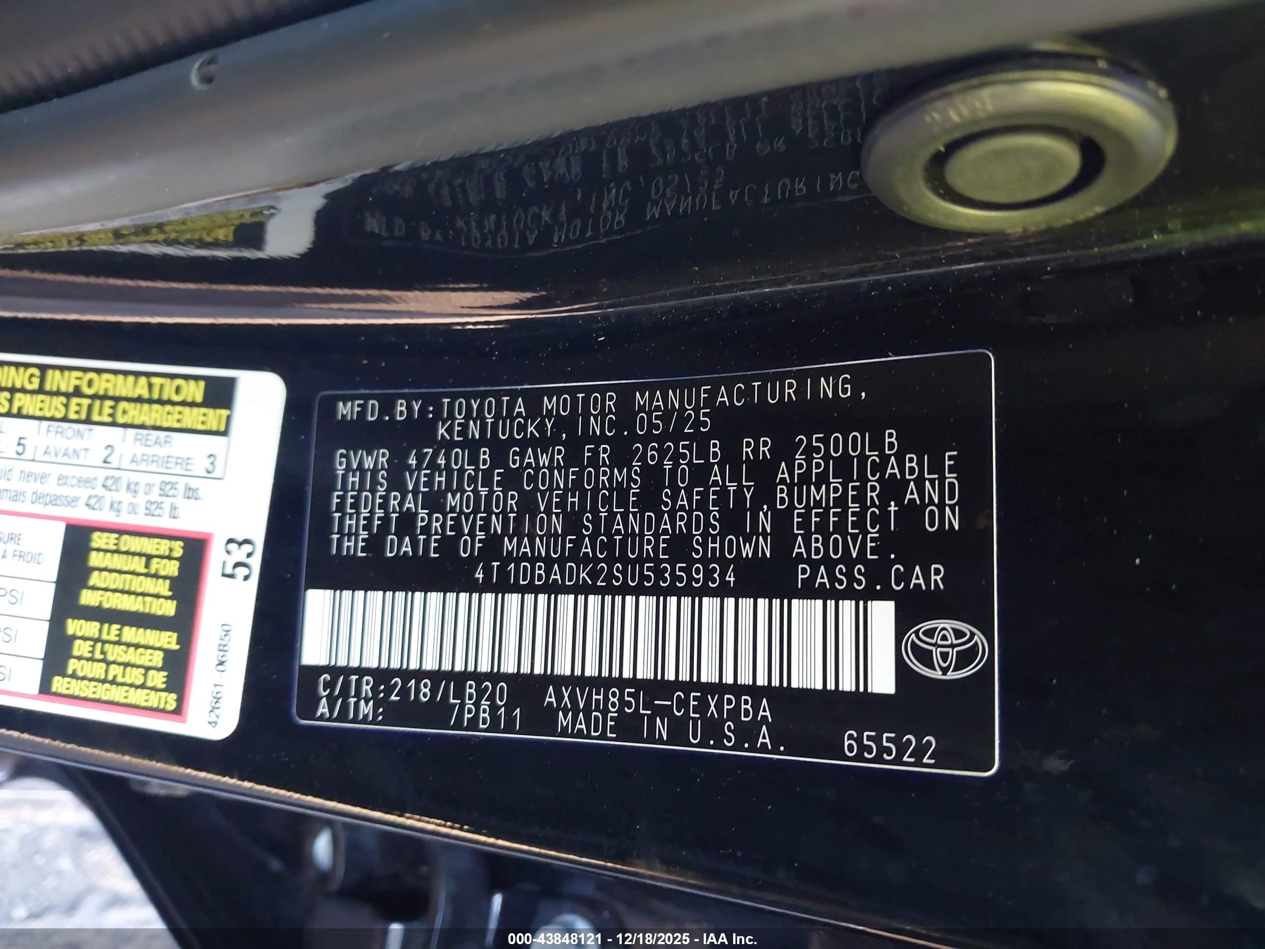 TOYOTA CAMRY image 9