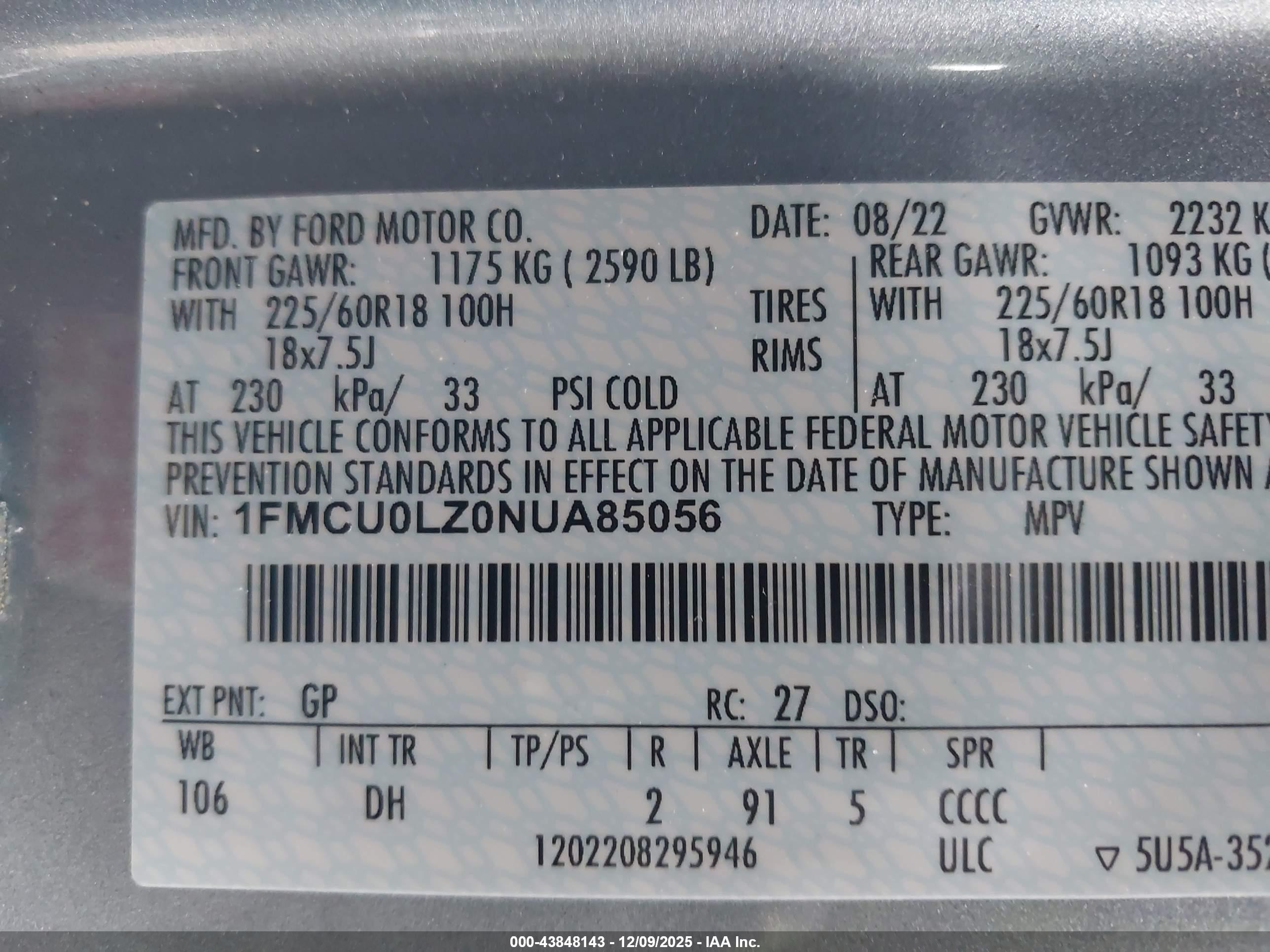 FORD ESCAPE image 9
