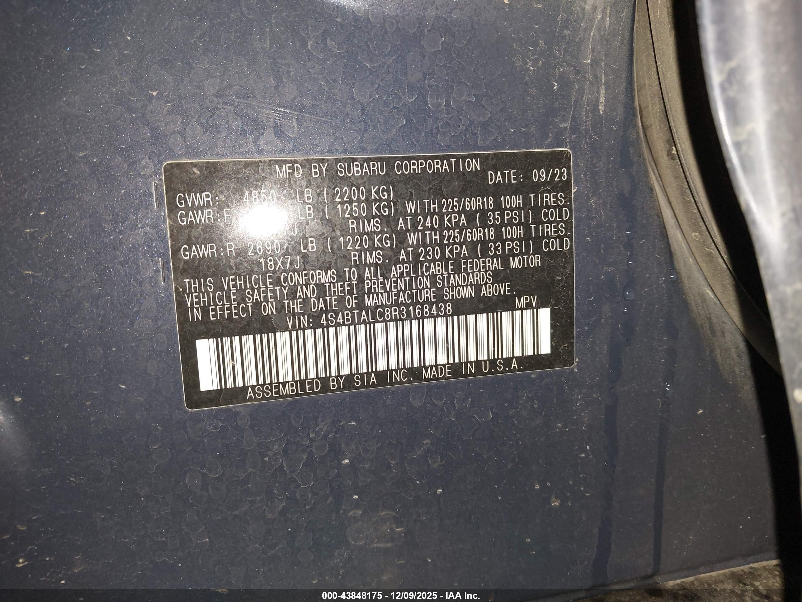 SUBARU OUTBACK image 9