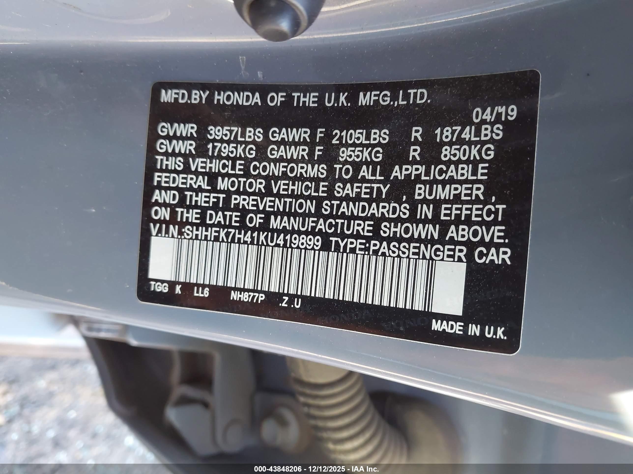 HONDA CIVIC image 9