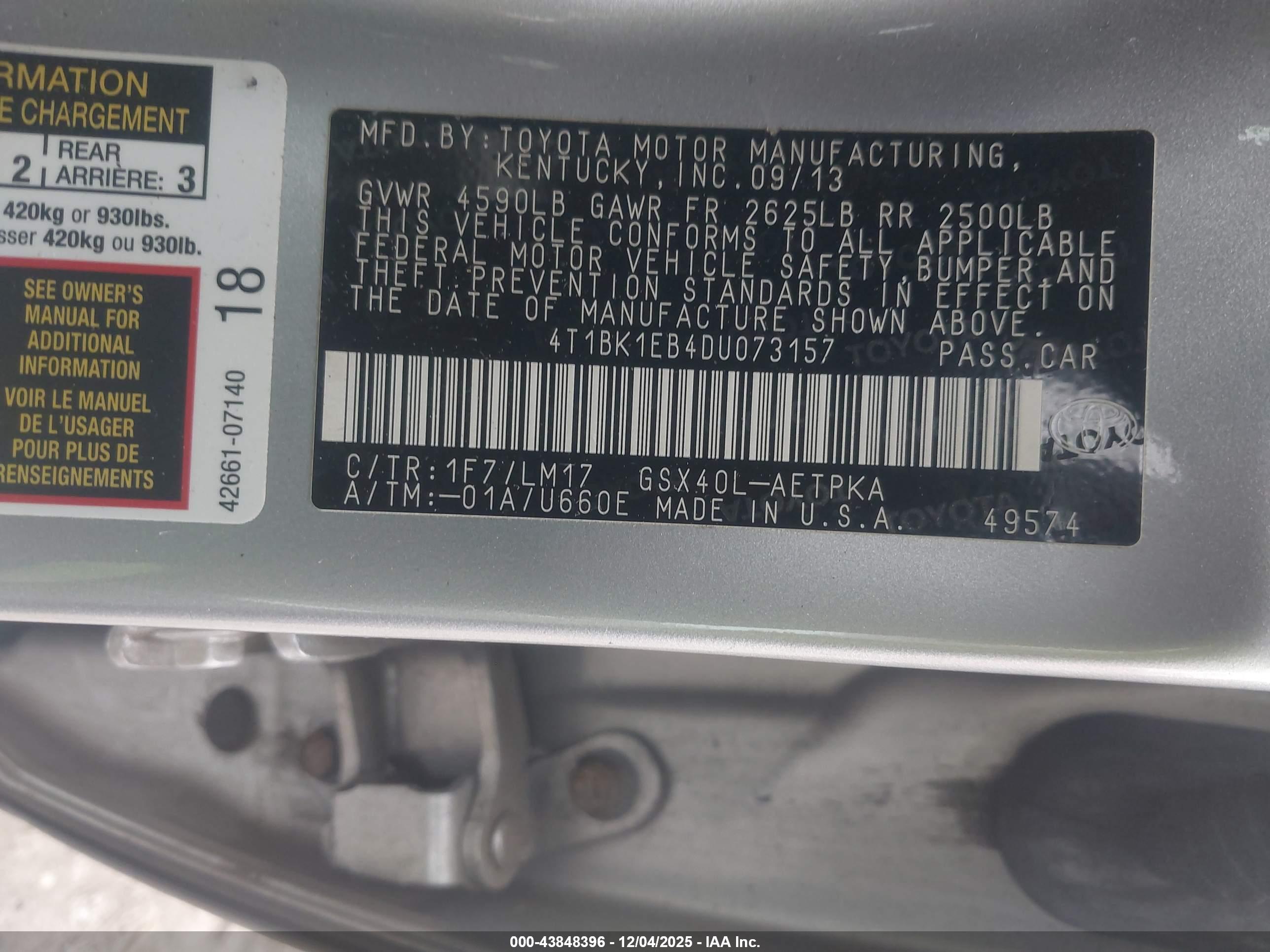 TOYOTA AVALON image 9