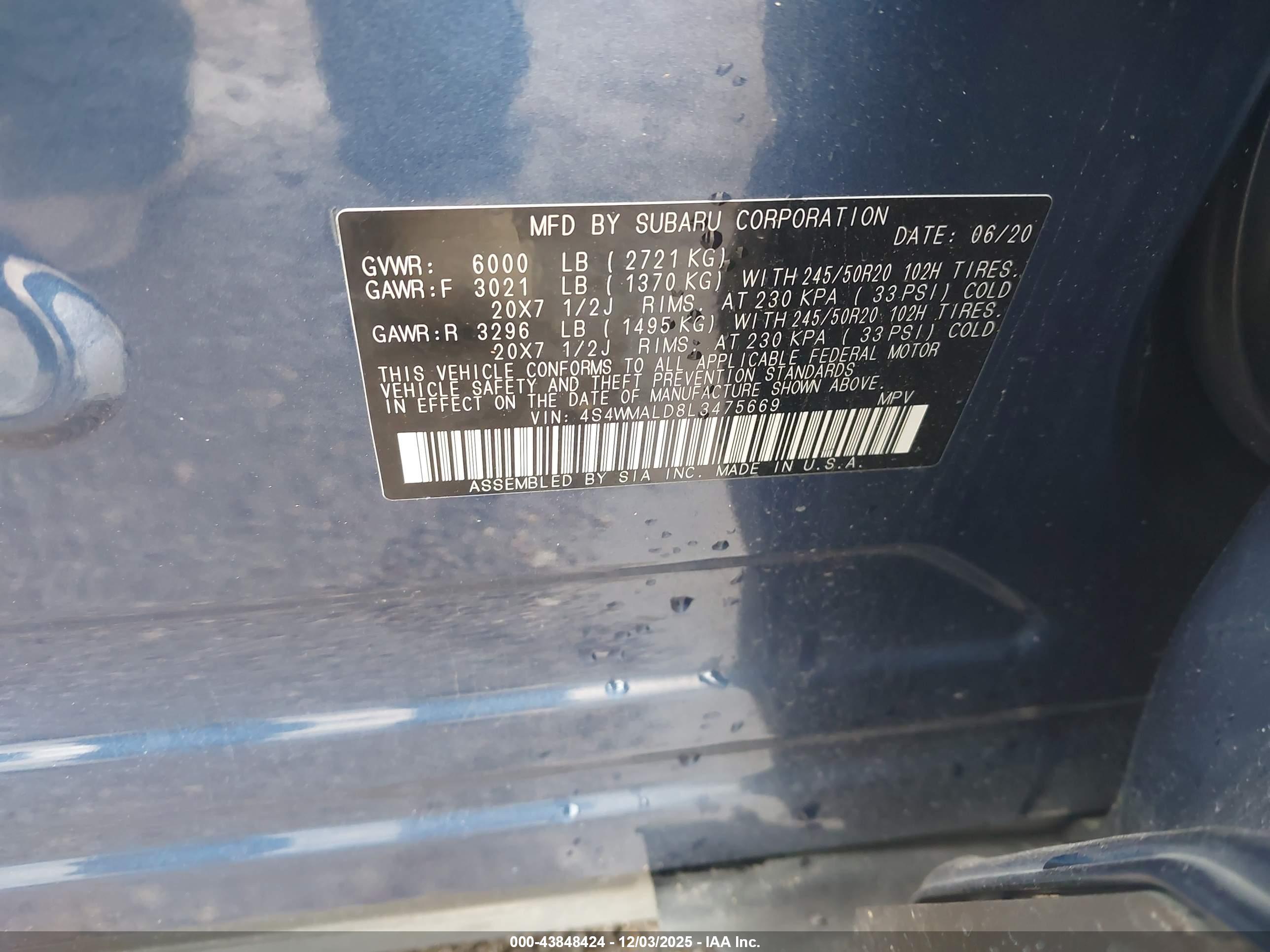 SUBARU ASCENT image 9