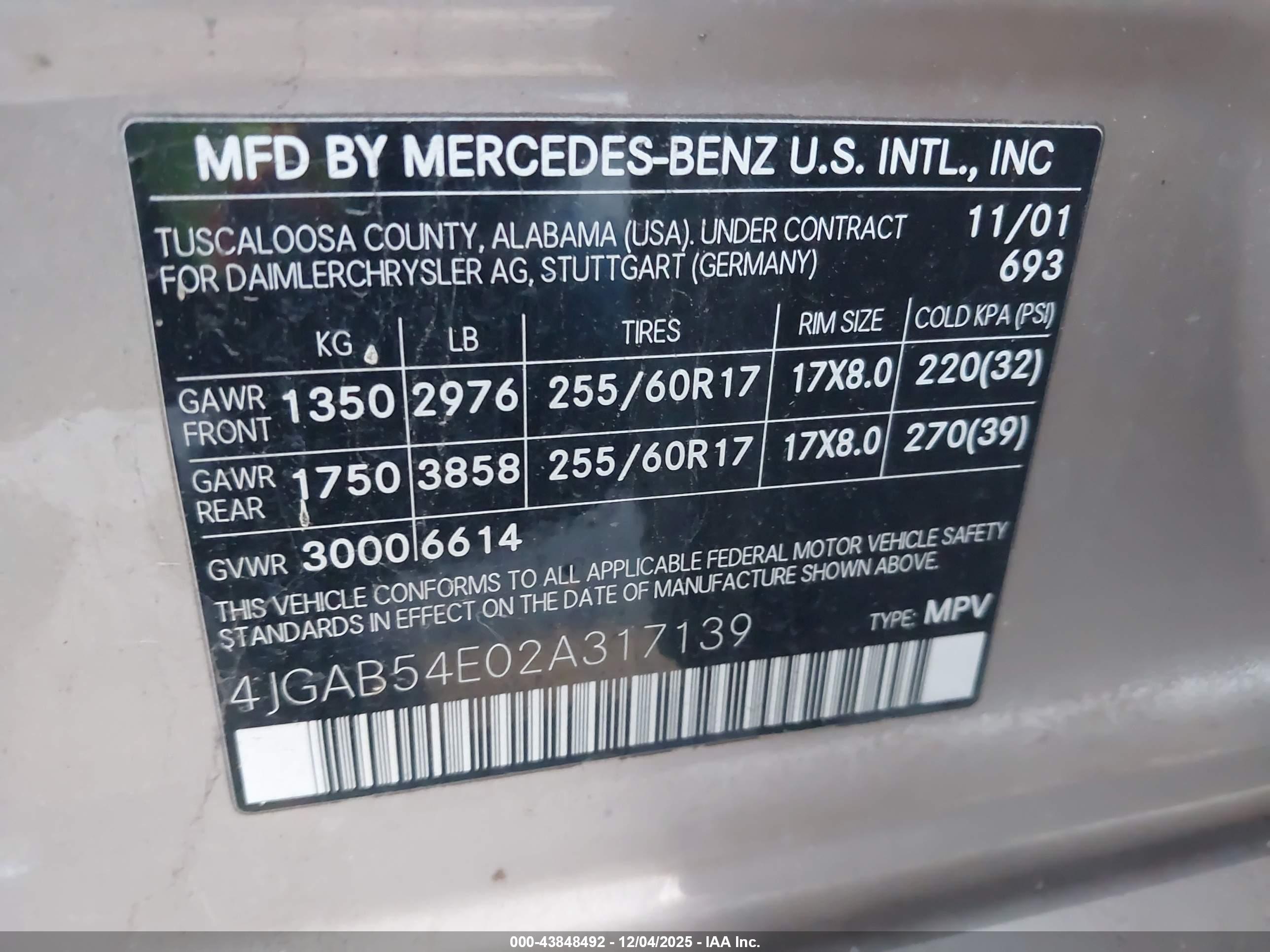 MERCEDES-BENZ ML image 9