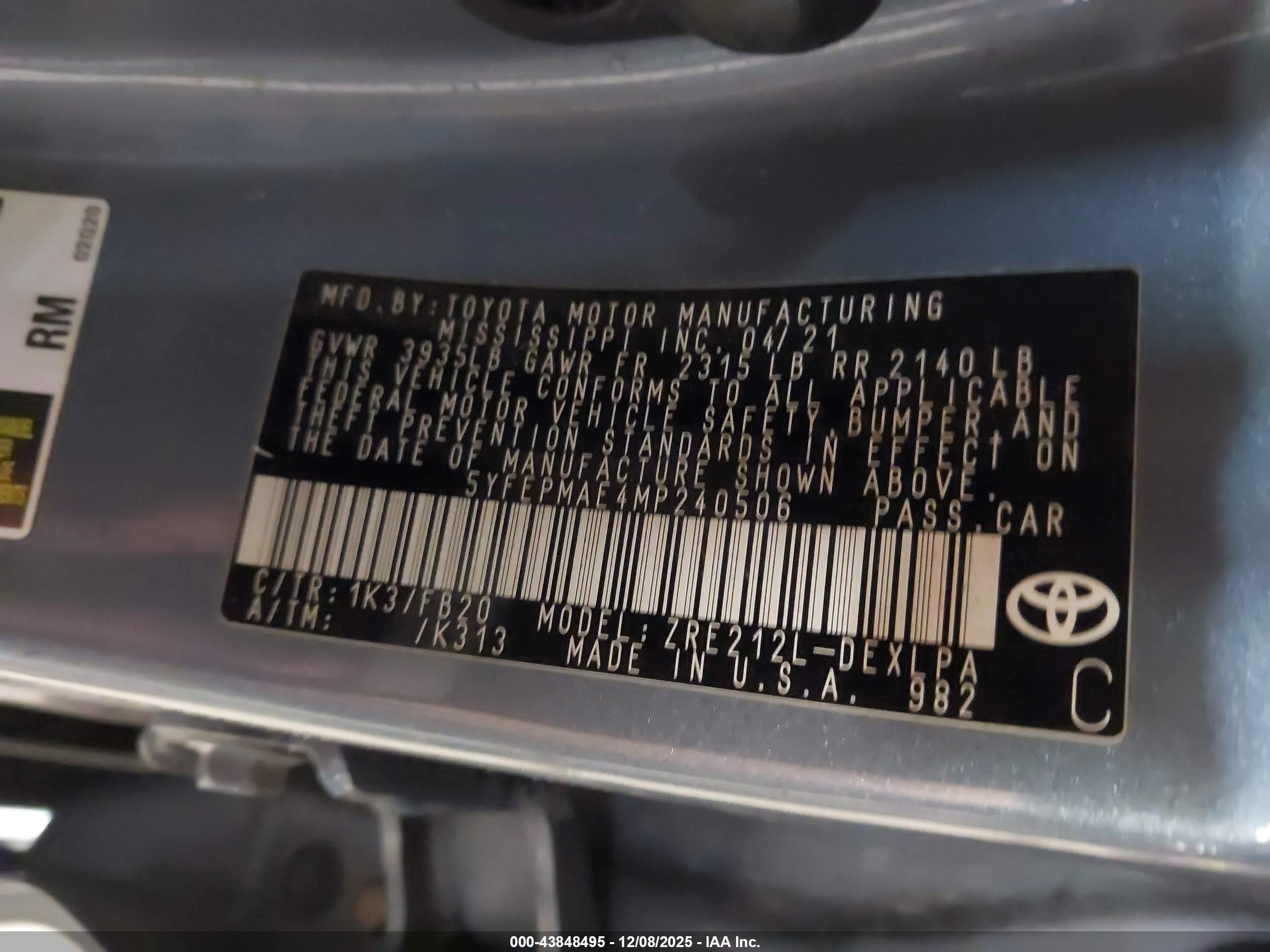 TOYOTA COROLLA image 9