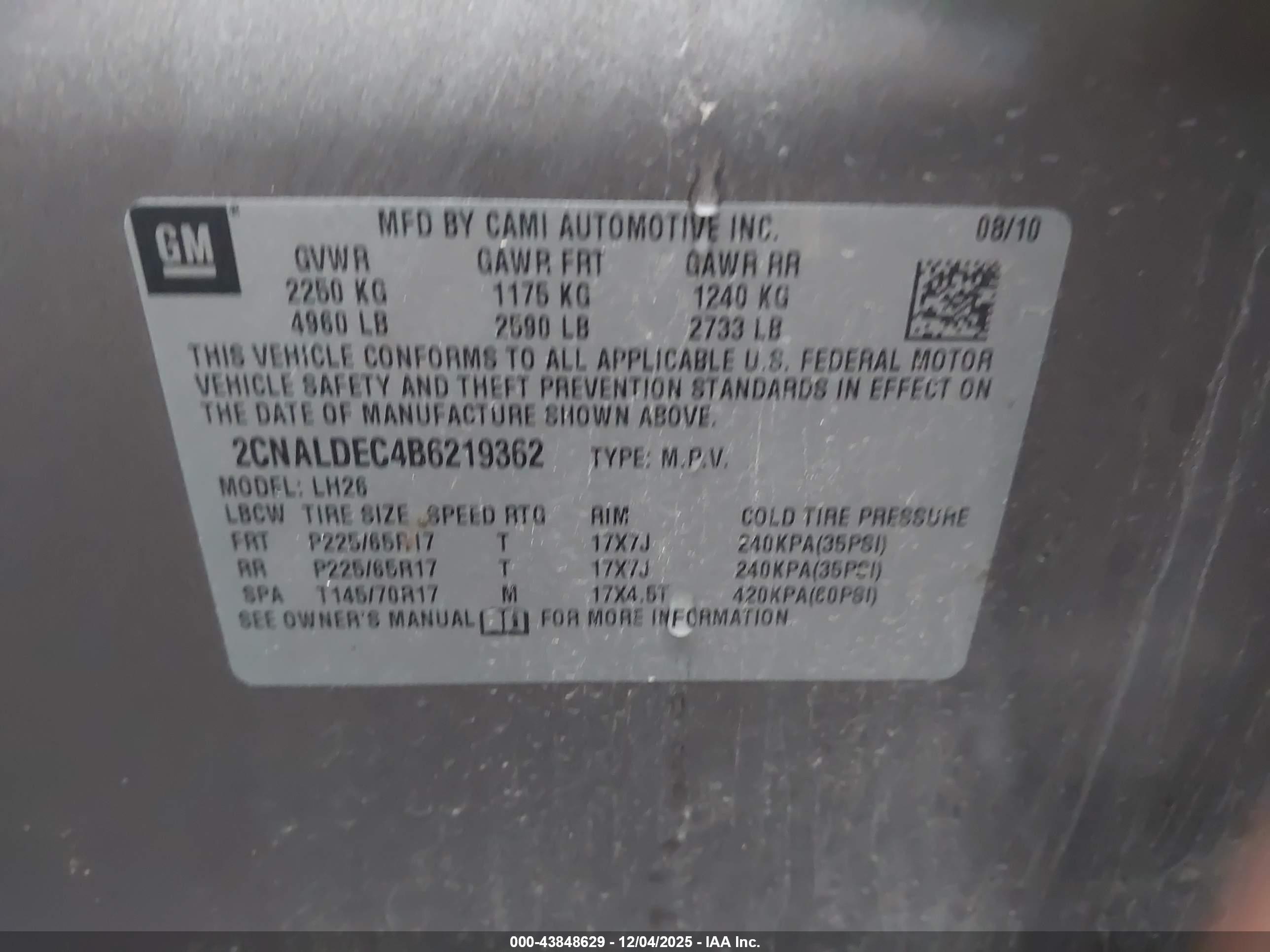 CHEVROLET EQUINOX image 9