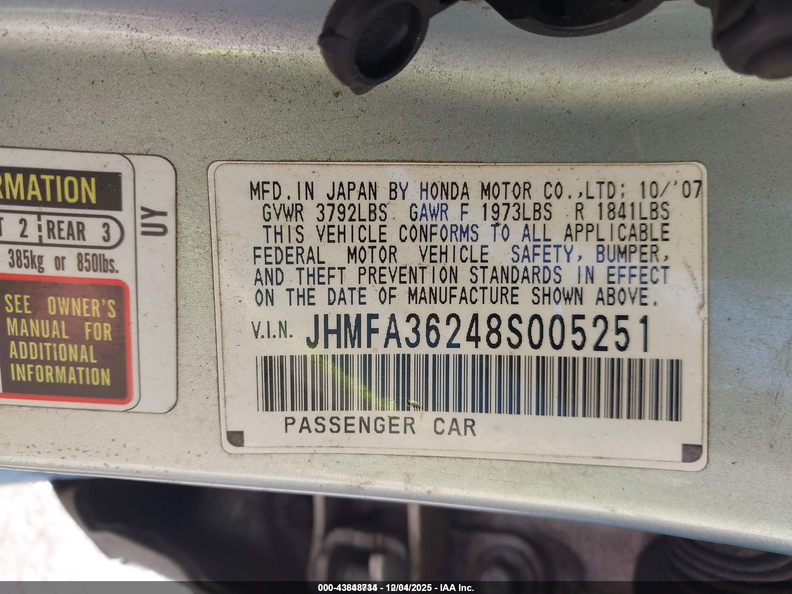 HONDA CIVIC image 9