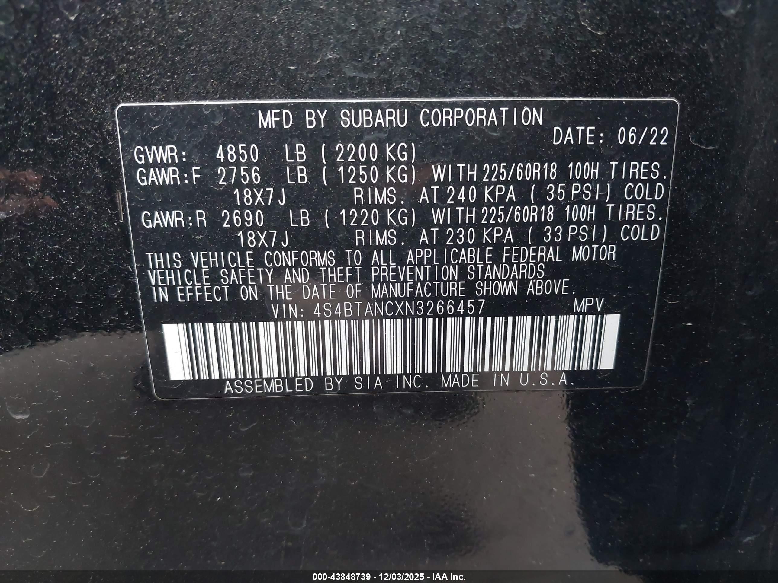 SUBARU OUTBACK image 9