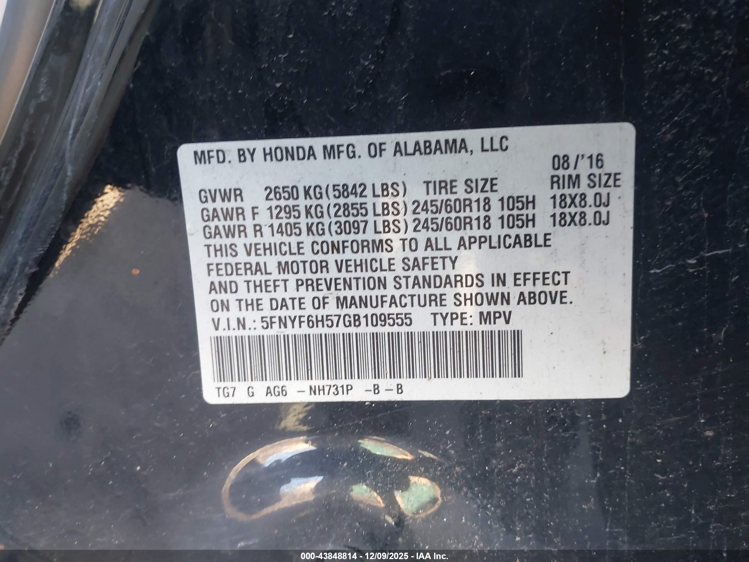 HONDA PILOT image 9