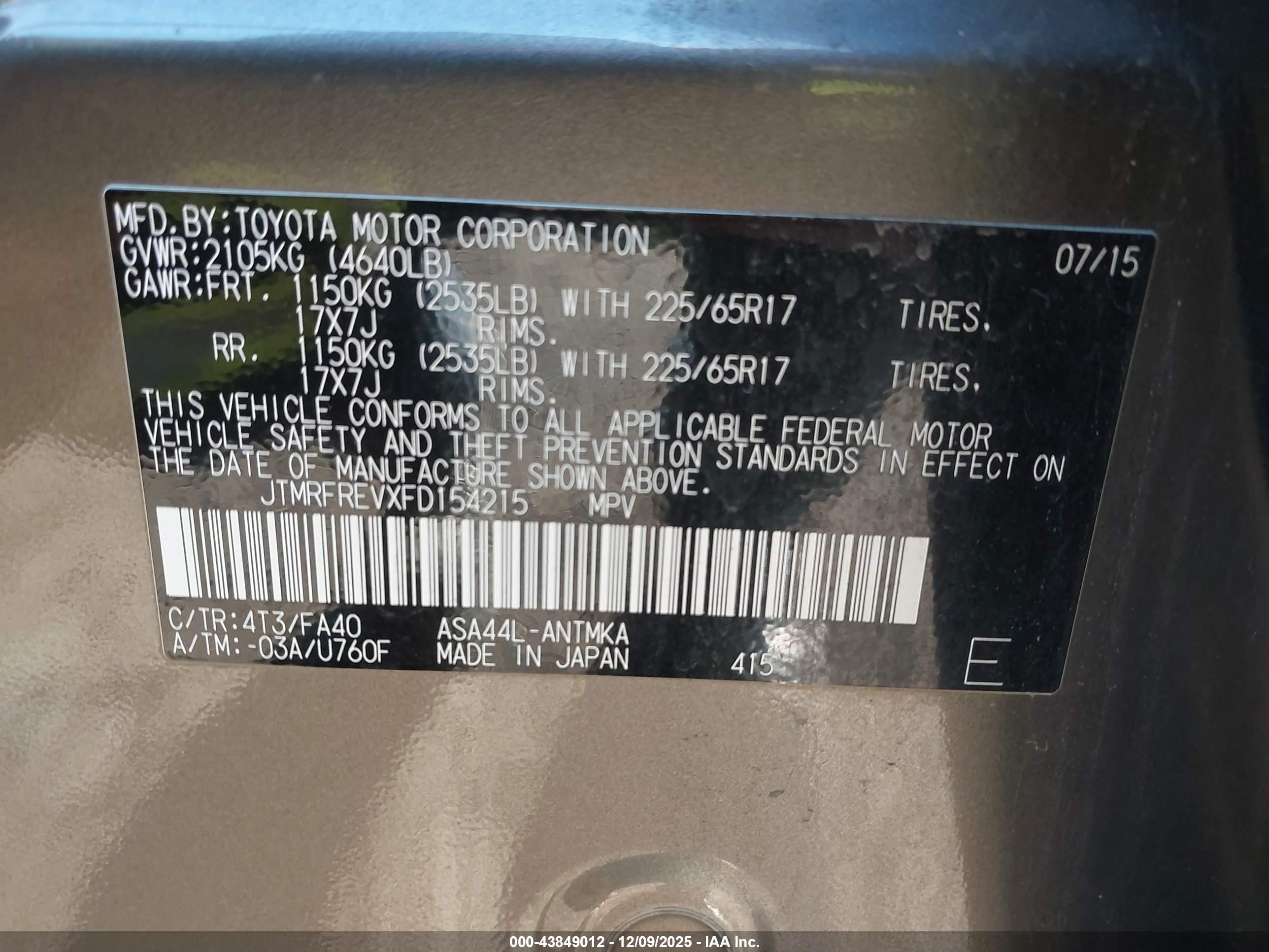 TOYOTA RAV4 image 9