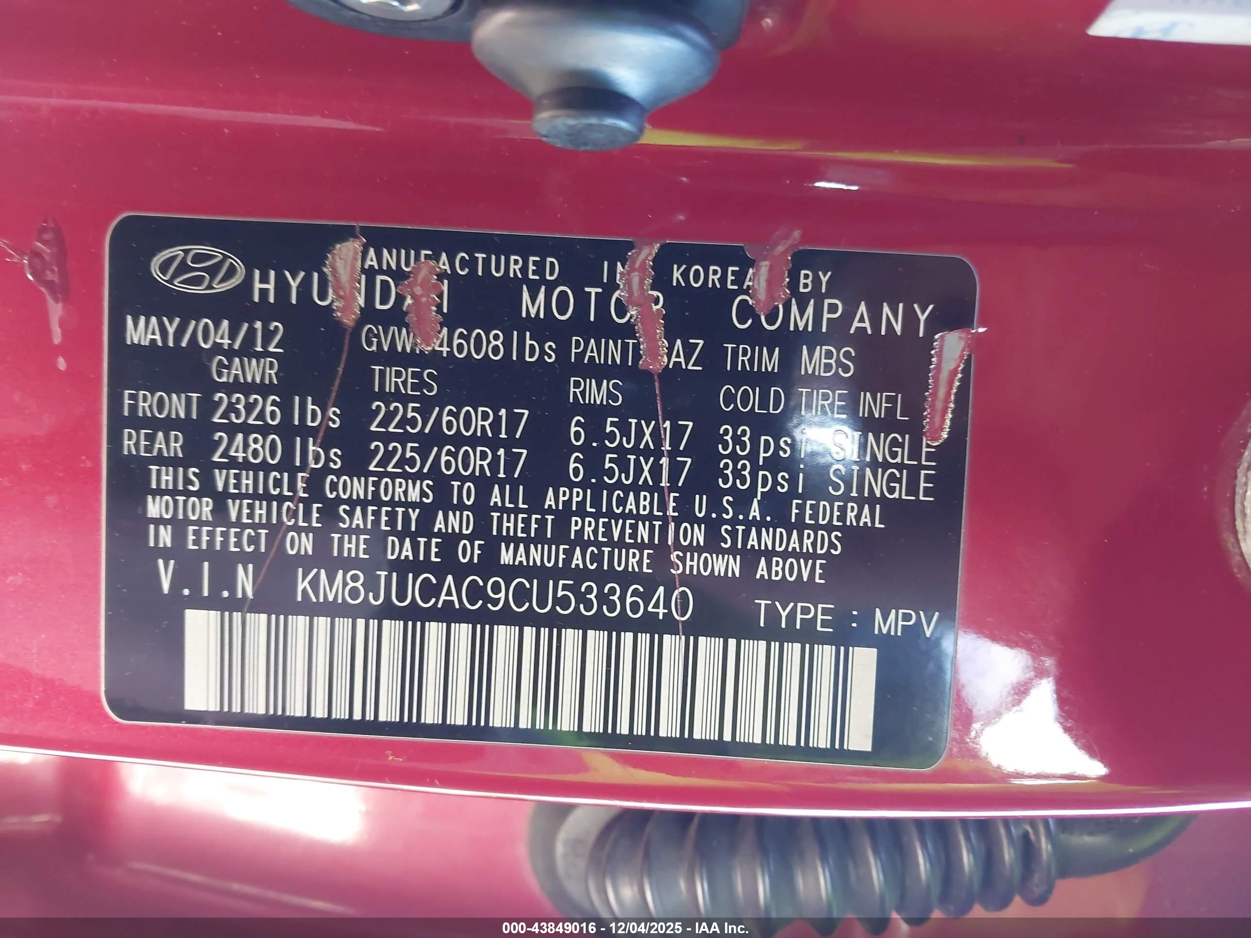 HYUNDAI TUCSON image 9