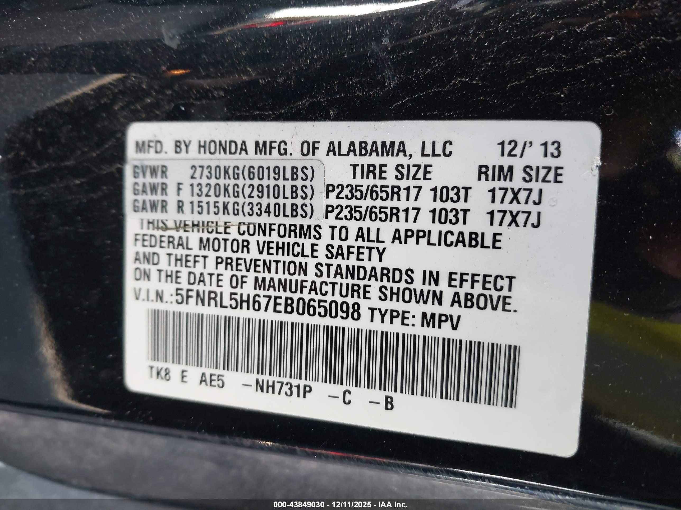 HONDA ODYSSEY image 9