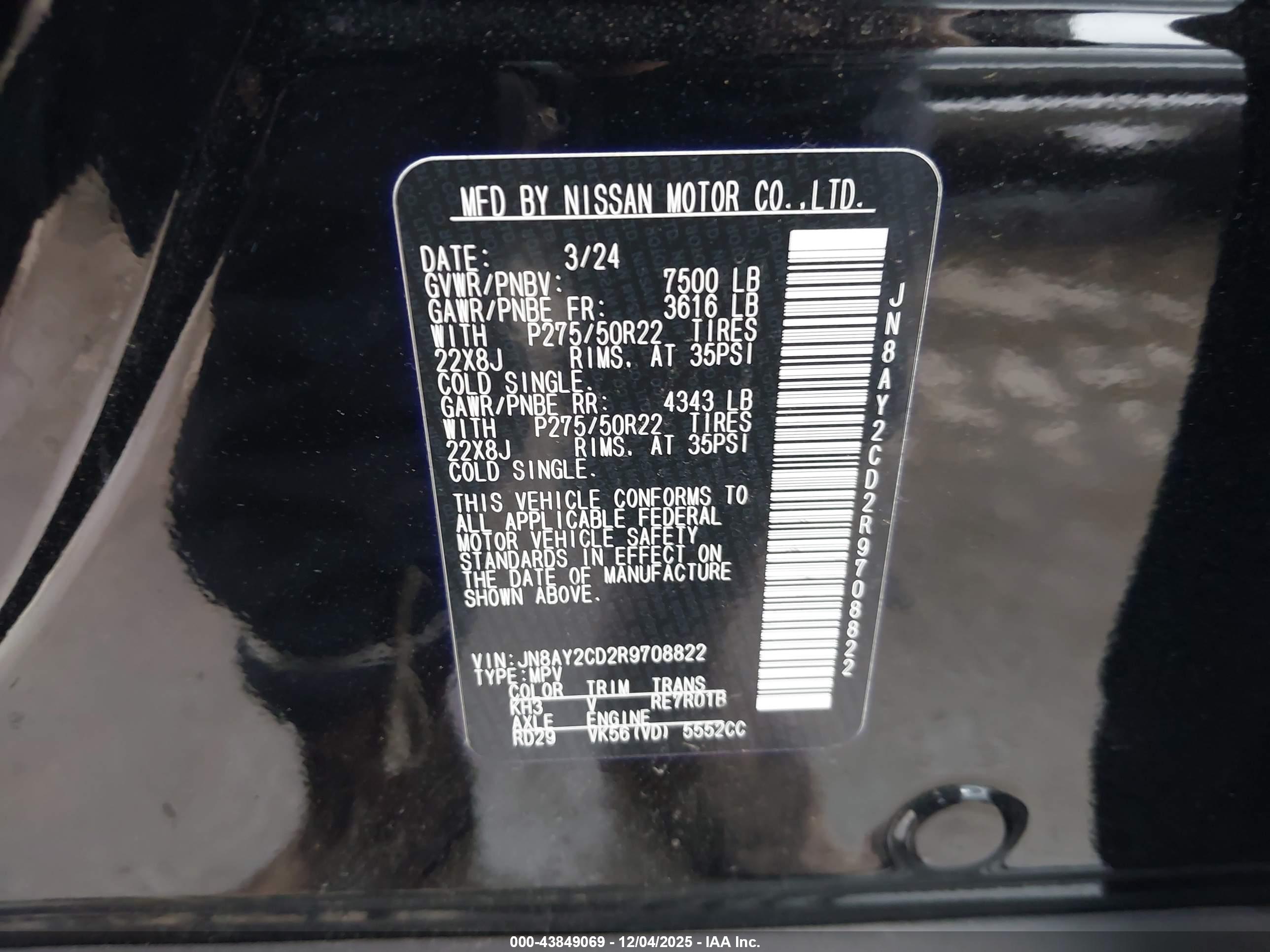 NISSAN ARMADA image 9