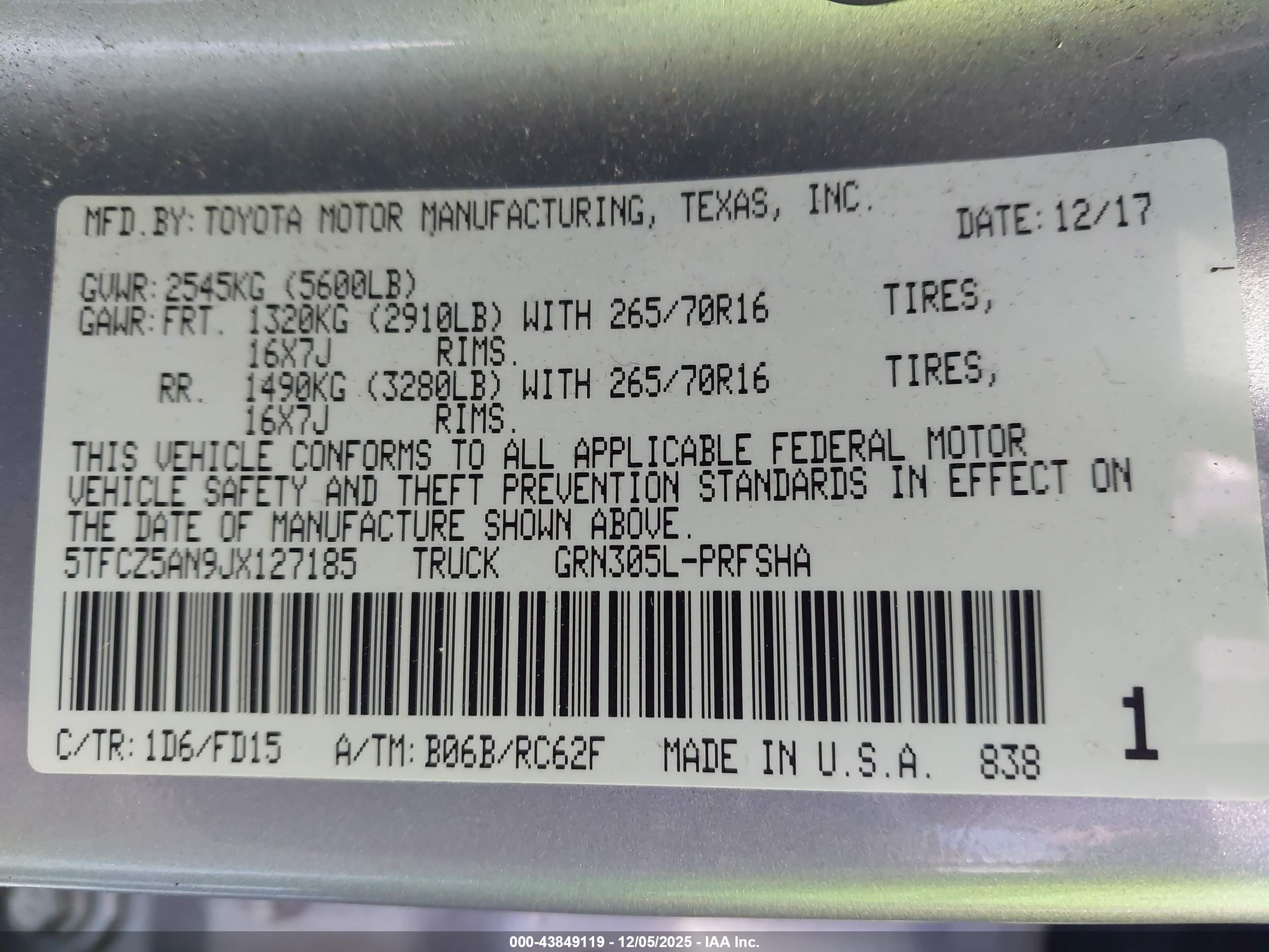 TOYOTA TACOMA image 9