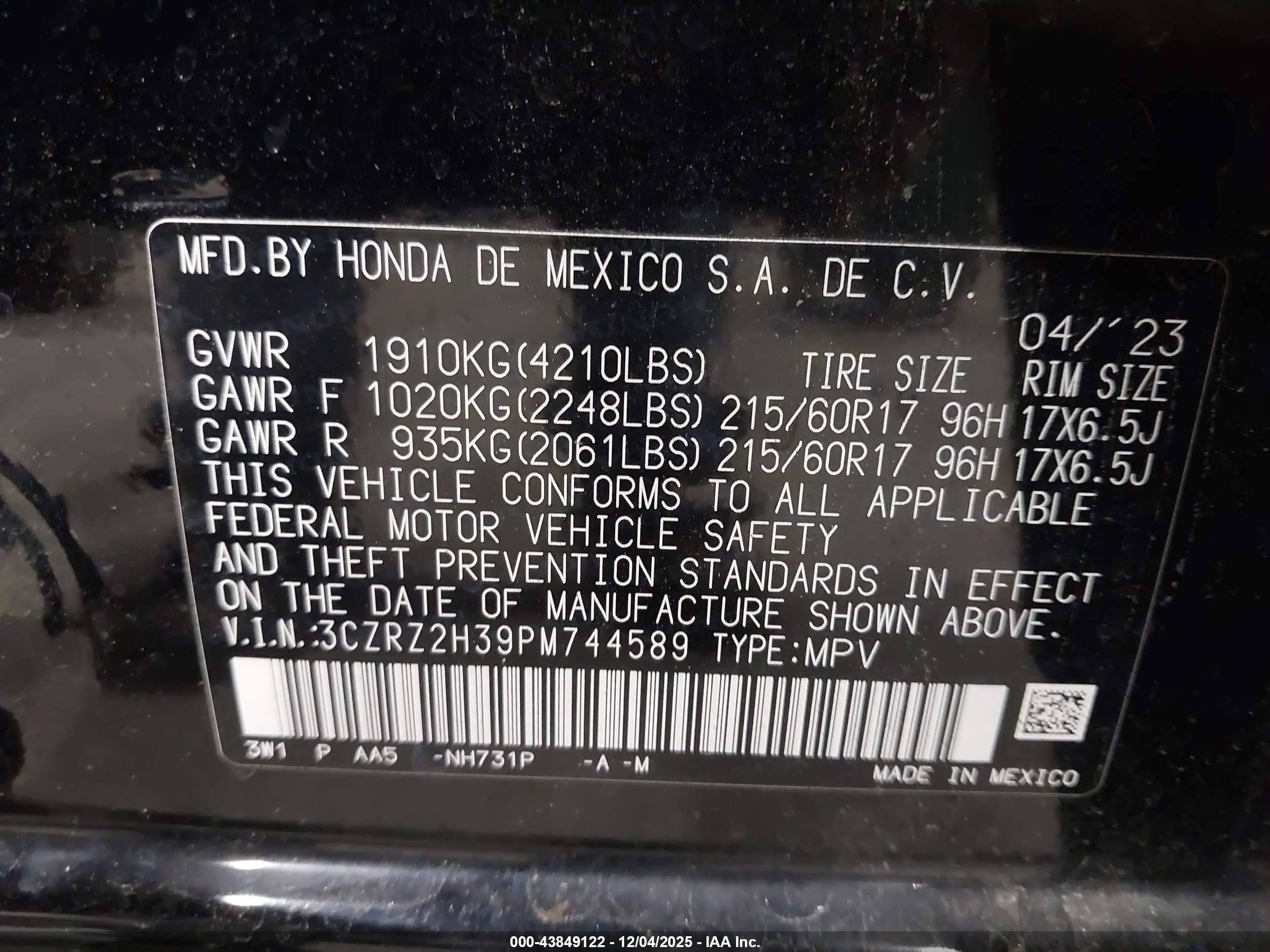 HONDA HR-V image 9
