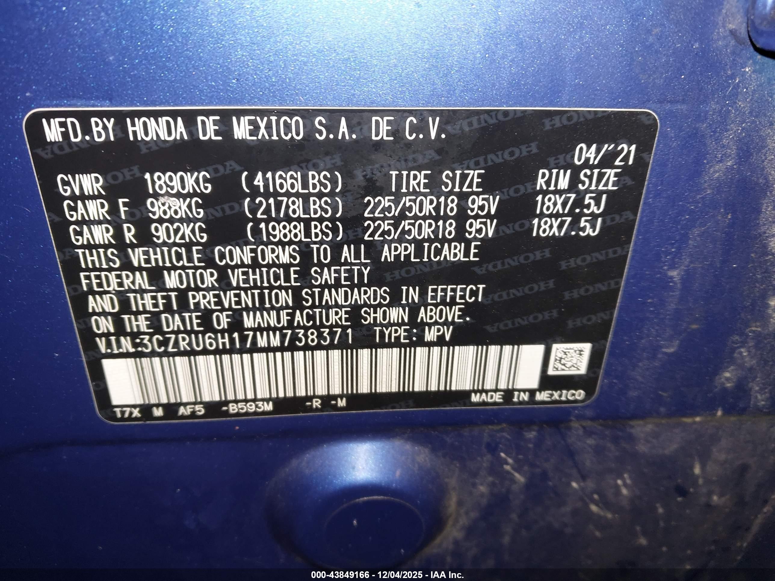 HONDA HR-V image 9