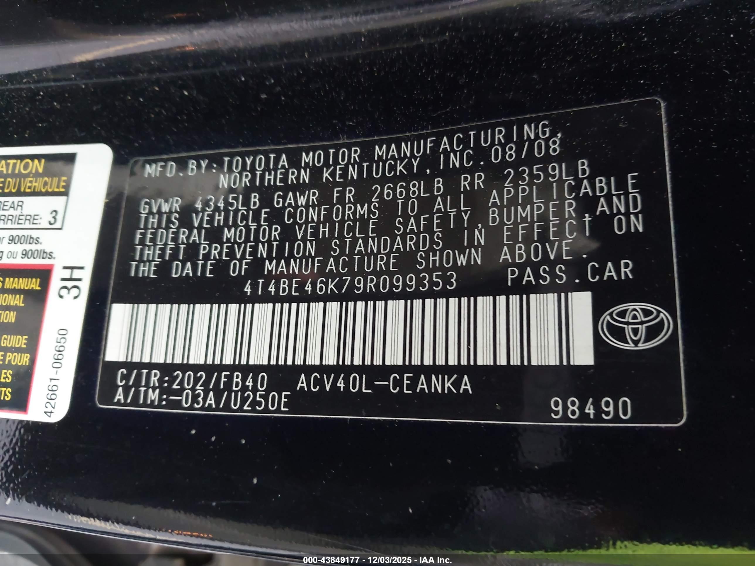 TOYOTA CAMRY image 9