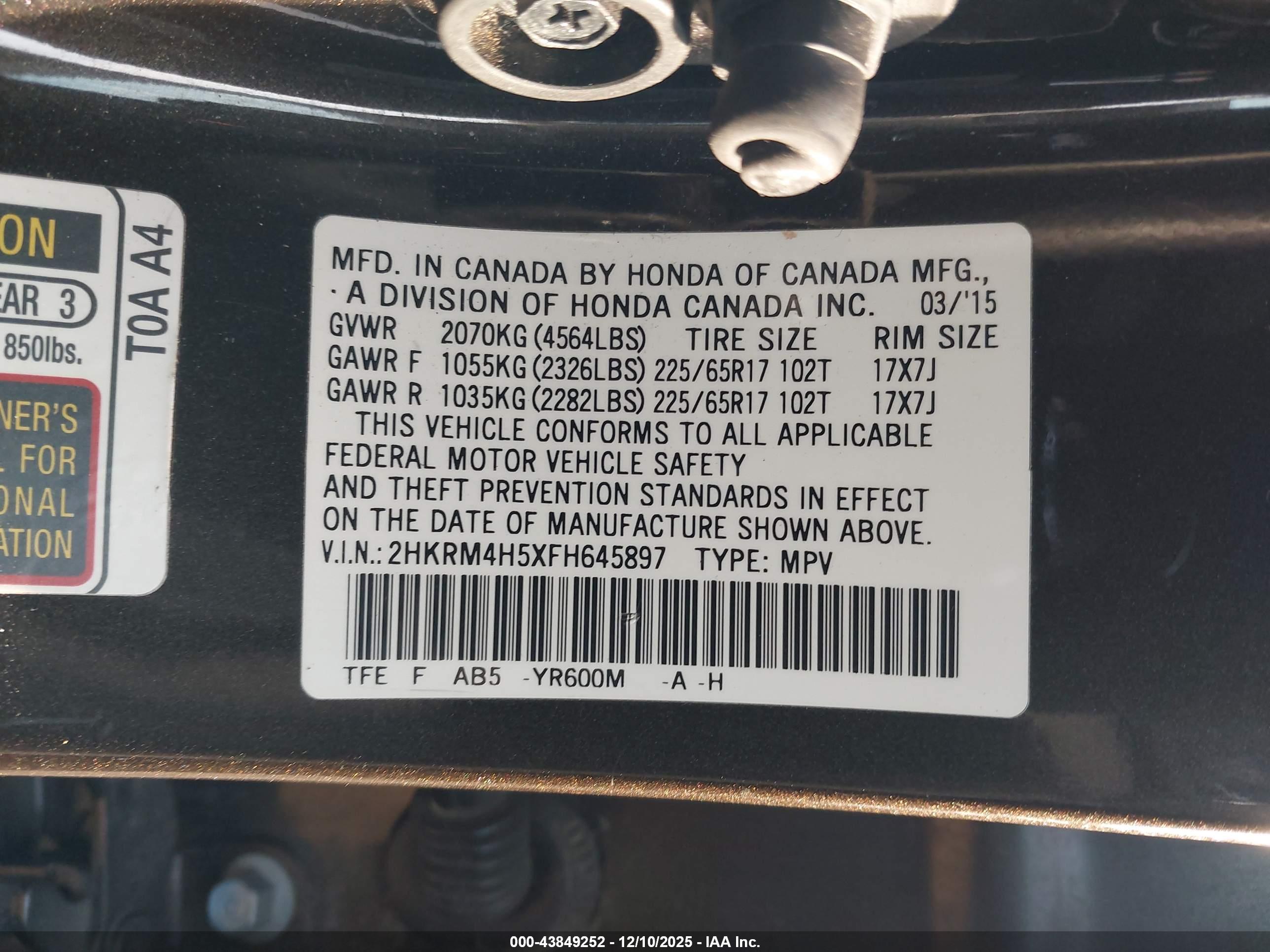HONDA CR-V image 9