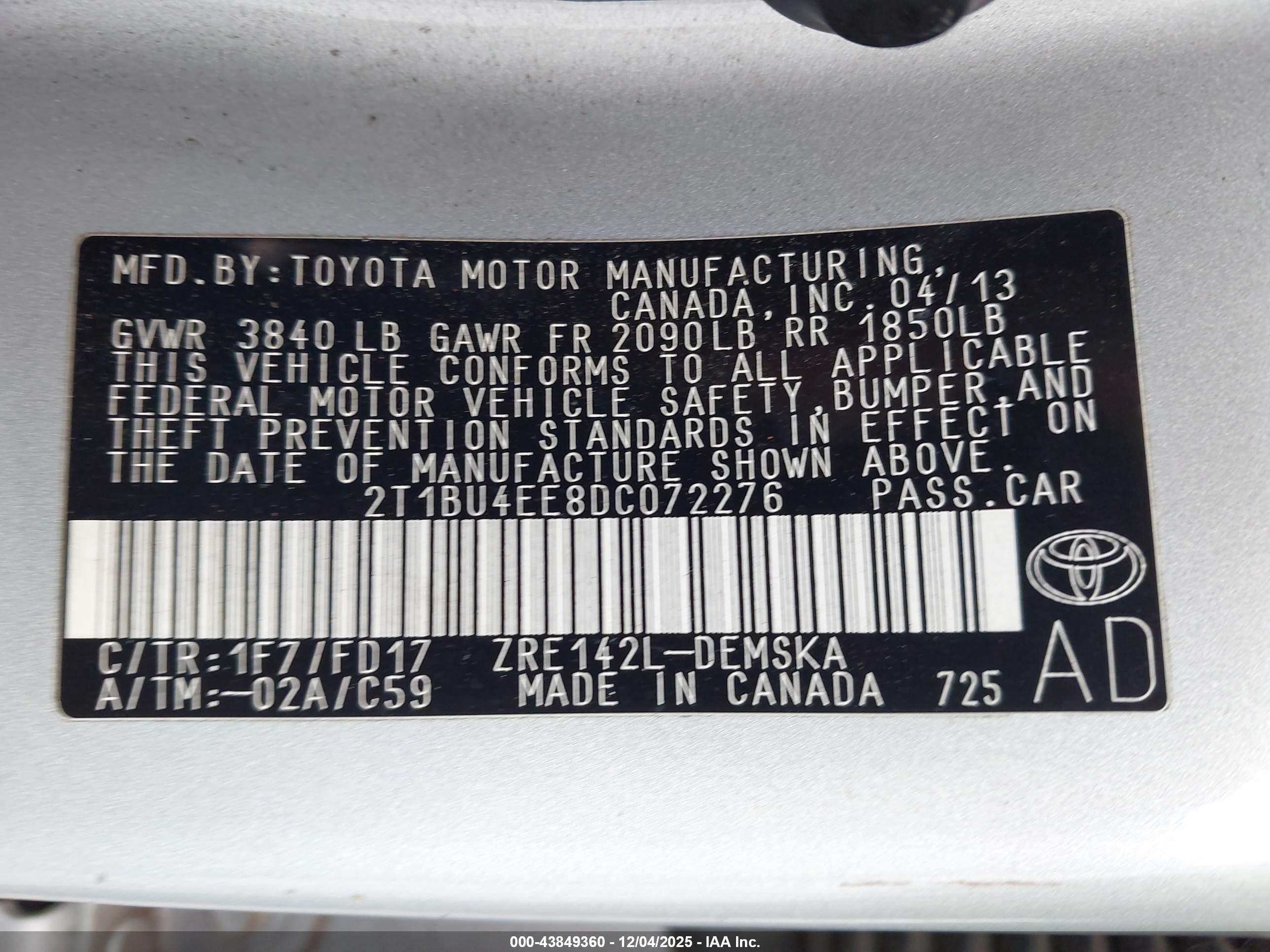 TOYOTA COROLLA image 9