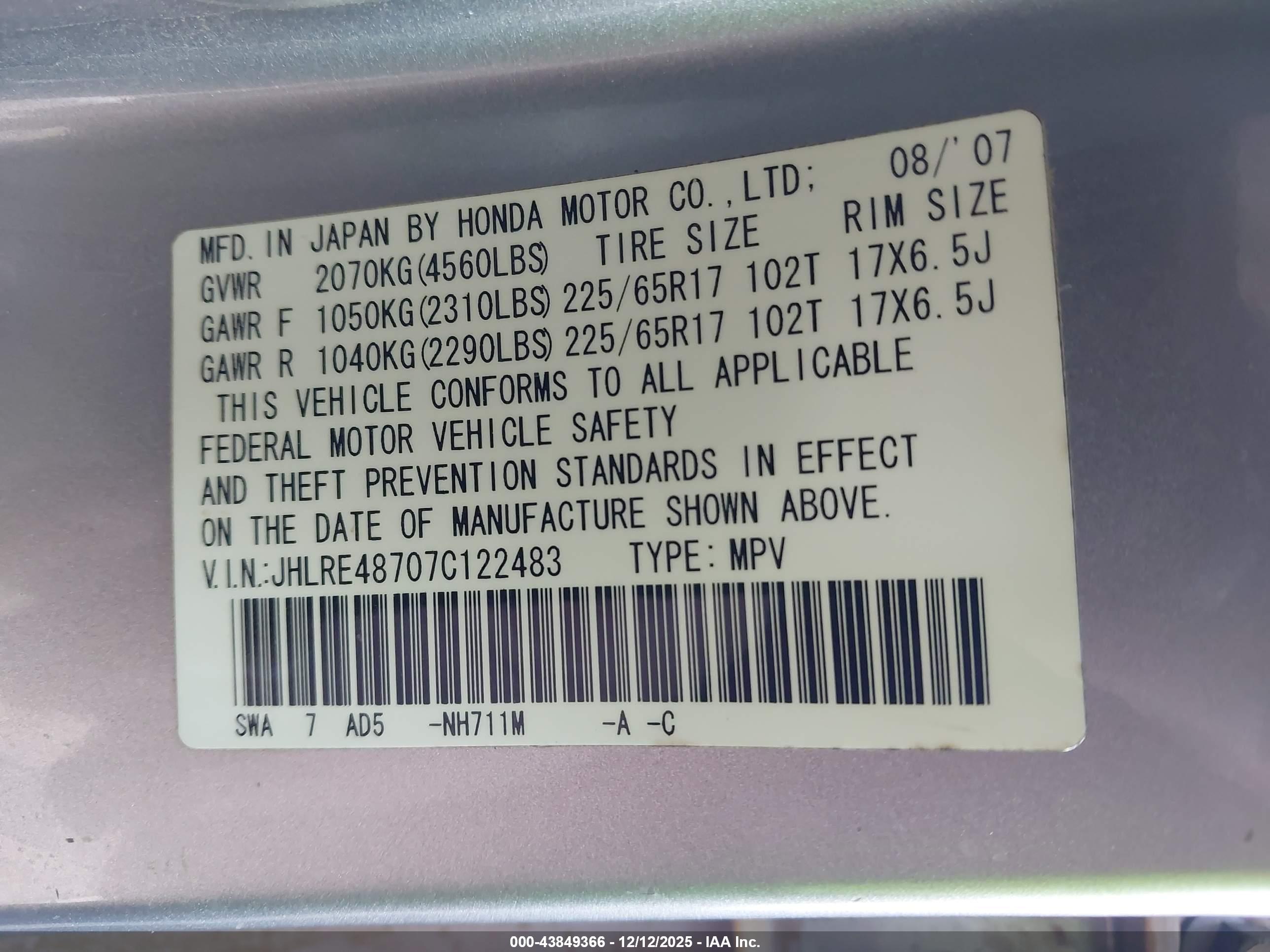 HONDA CR-V image 9