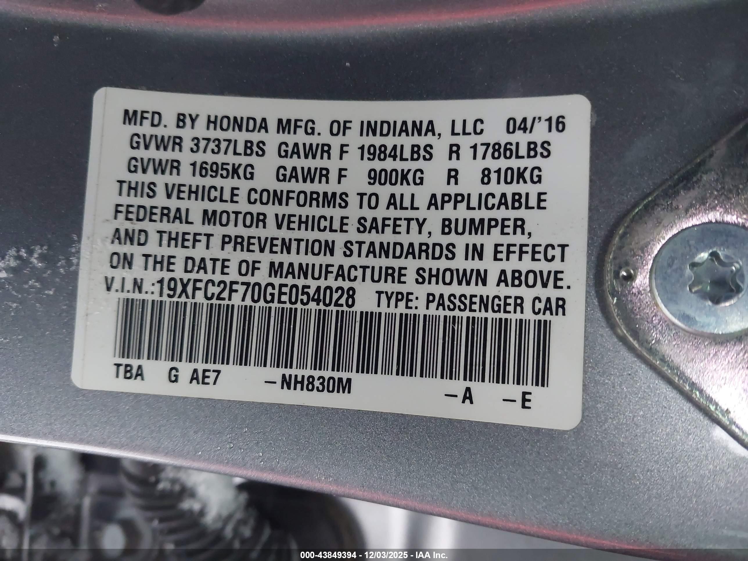 HONDA CIVIC image 9