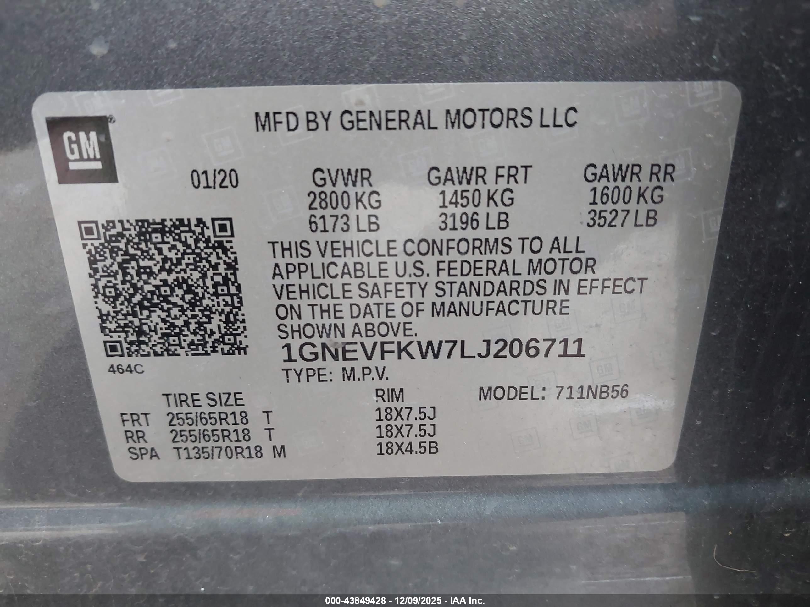 CHEVROLET TRAVERSE image 9