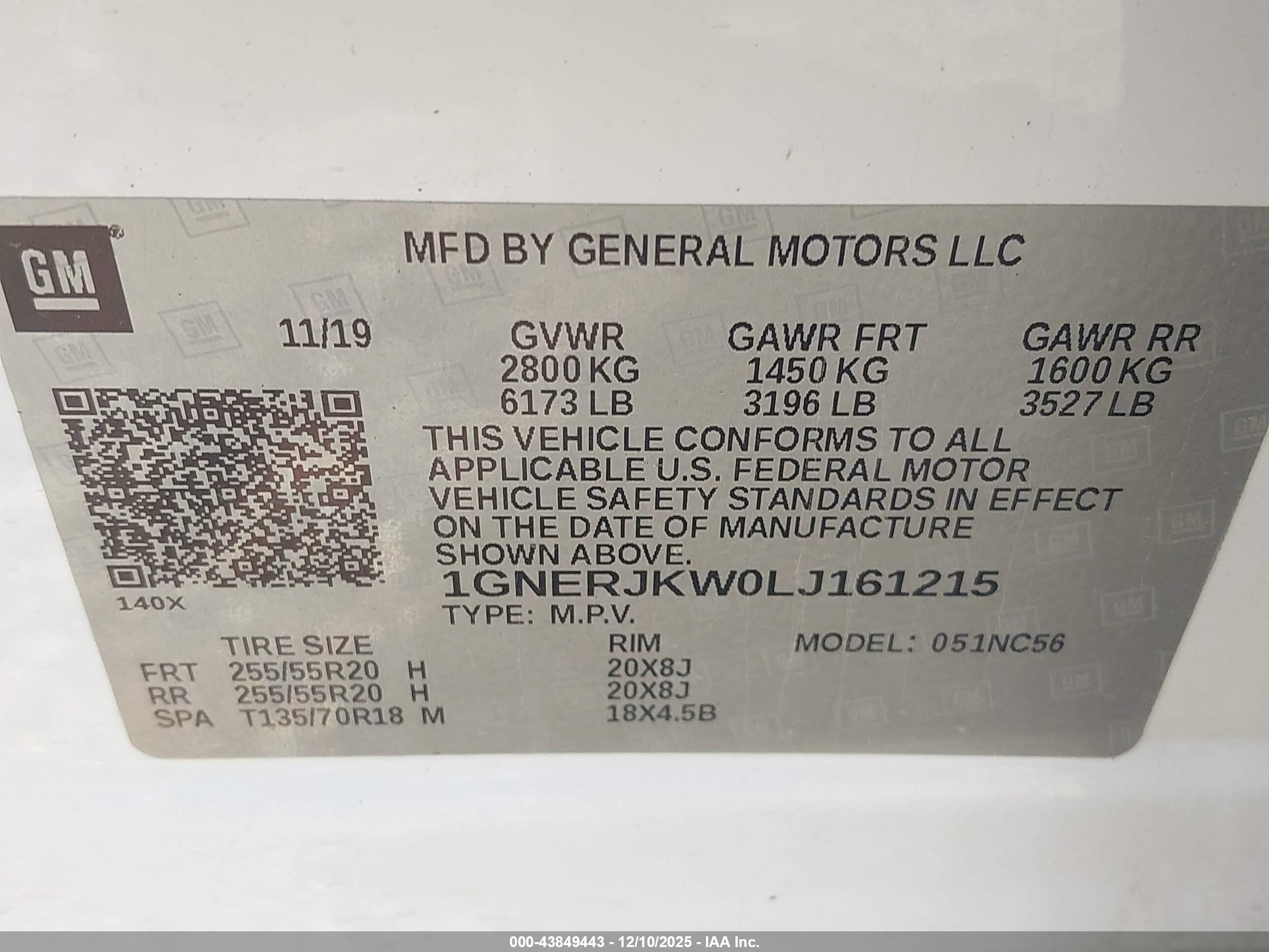 CHEVROLET TRAVERSE image 9